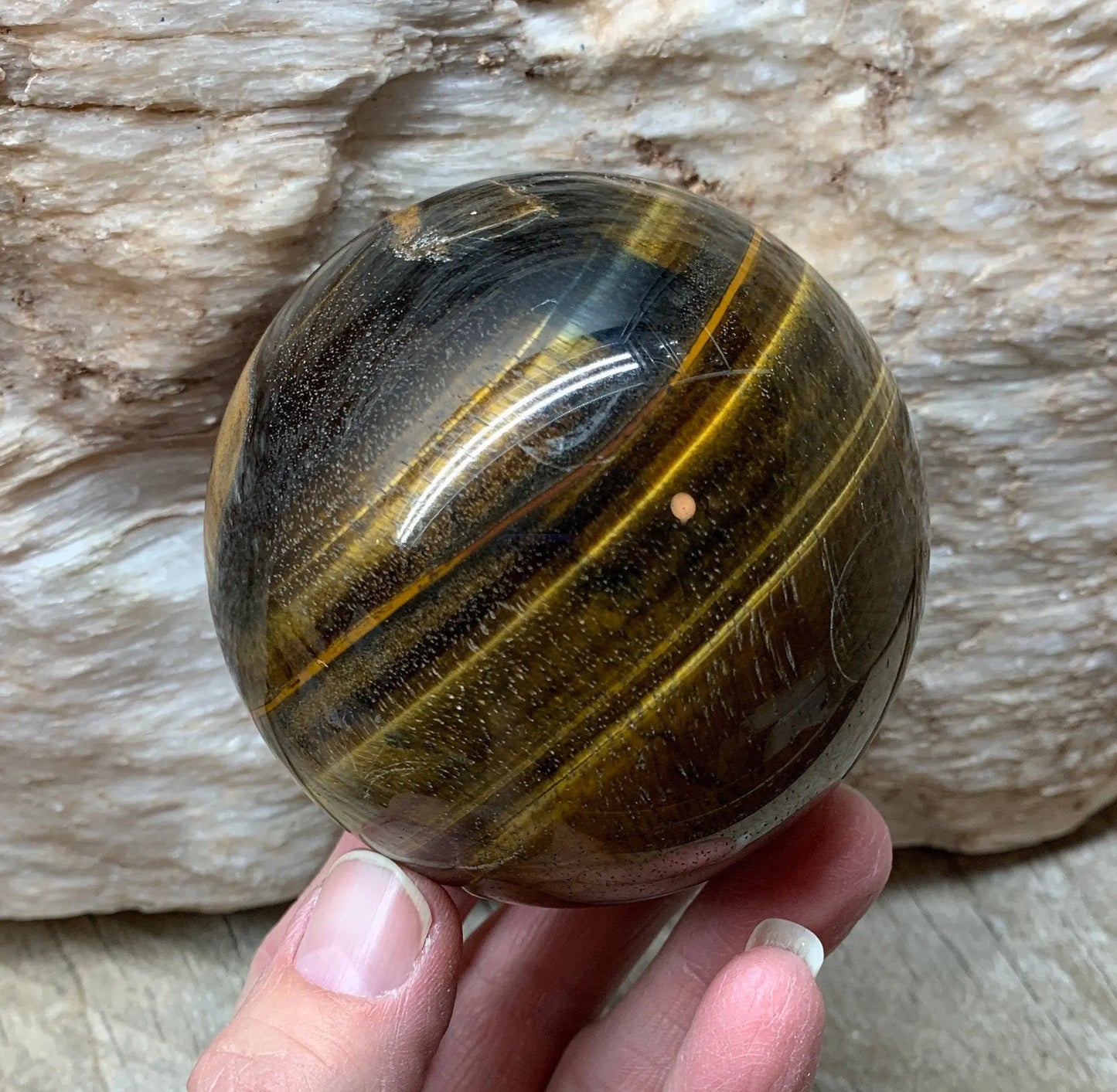 Tiger's Eye Sphere     SPH-0176 Shop Wholesale Crystals