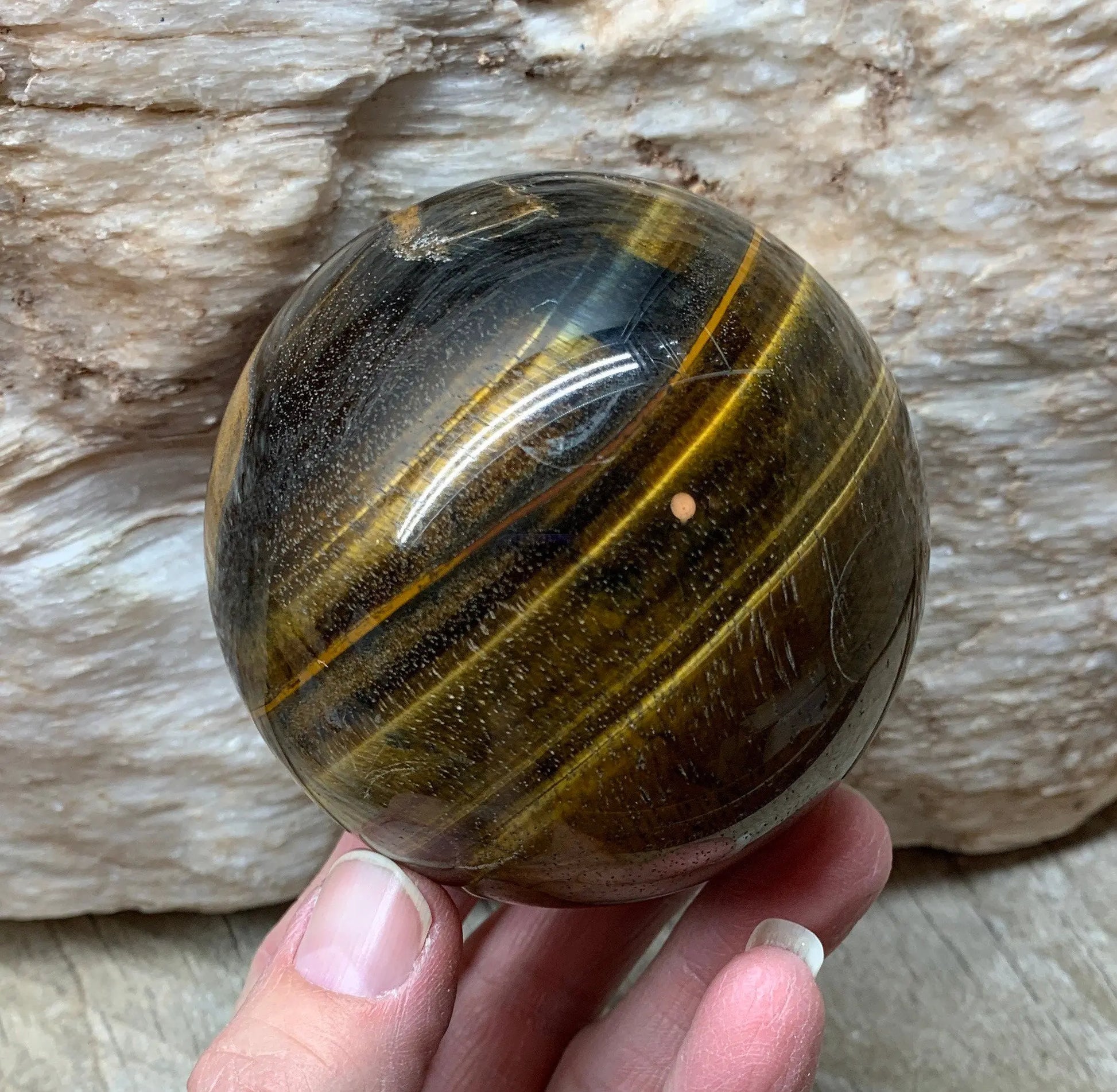 Tiger's Eye Sphere     SPH-0176 Shop Wholesale Crystals