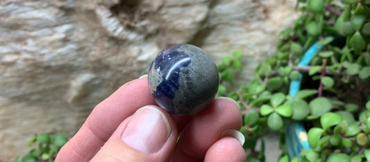 Sodalite Polished Sphere Stone.              (Approx 1”)         SPH-0045 Shop Wholesale Crystals