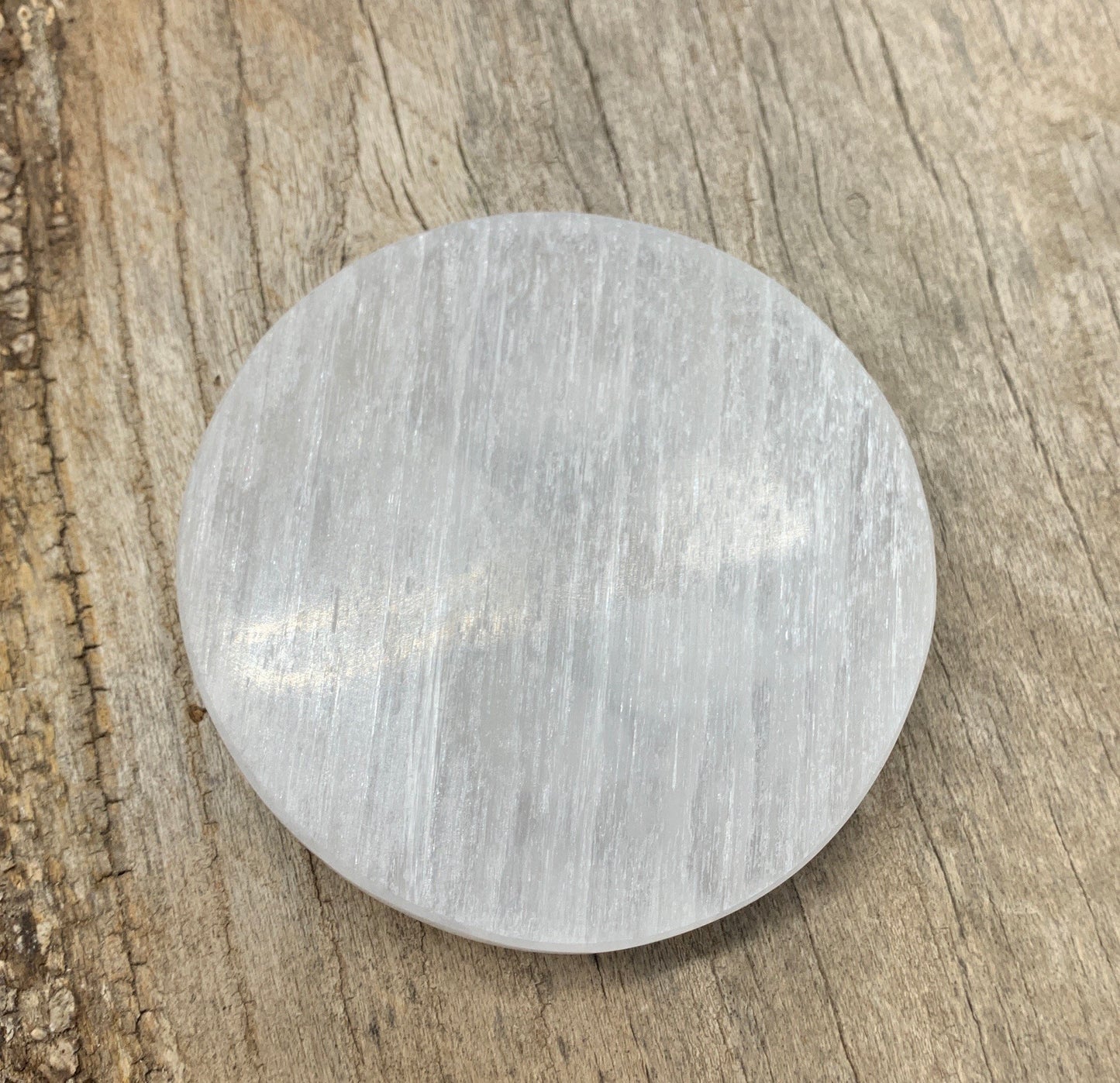 Paw Print Etched Selenite    SEL-0172