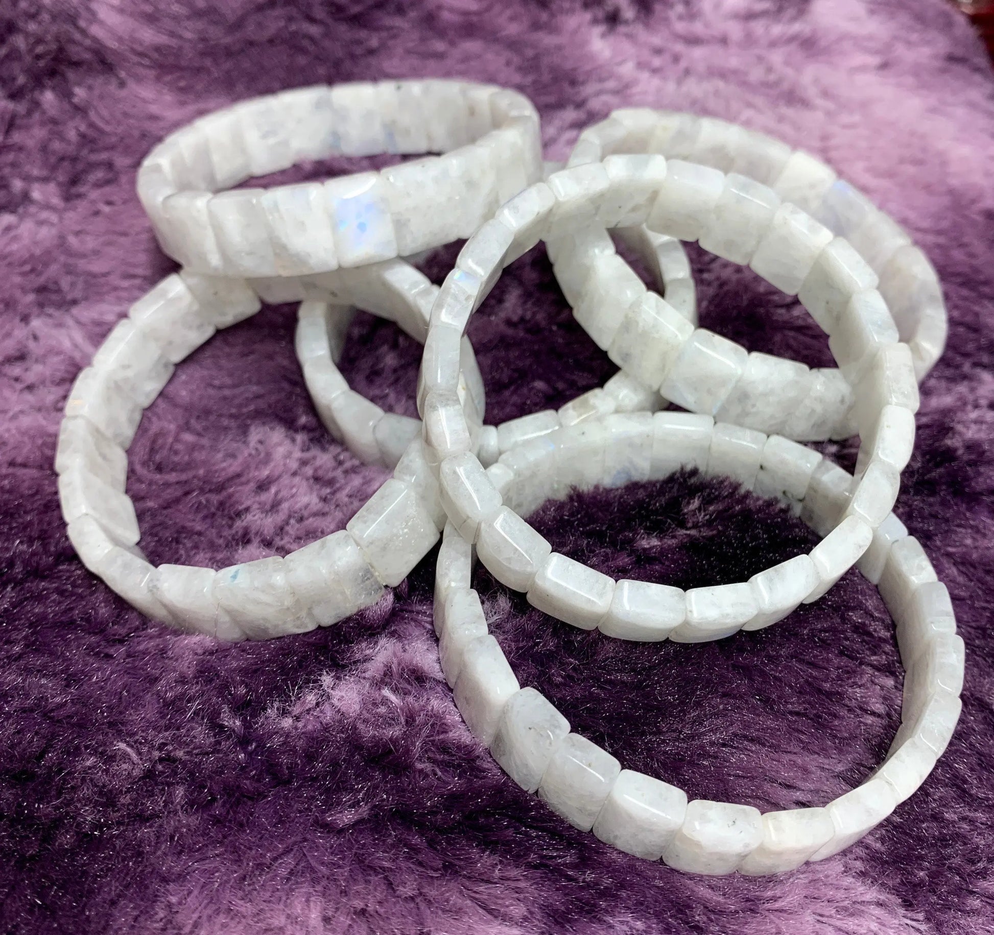 Rainbow Moonstone Bracelet    BRC-0073 Shop Wholesale Crystals