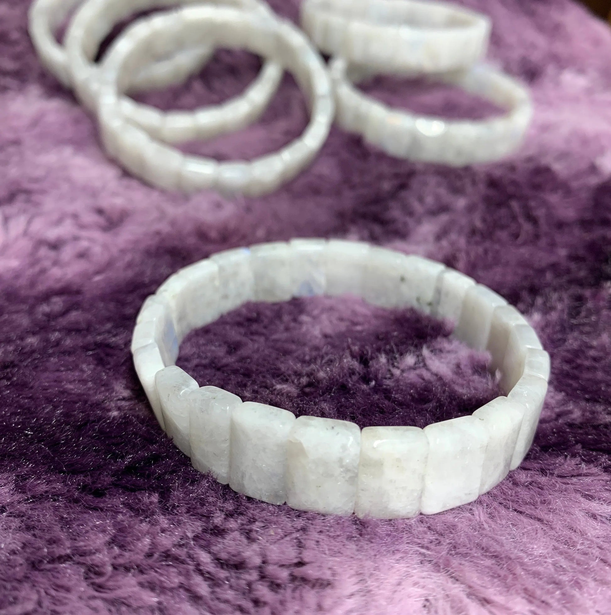 Rainbow Moonstone Bracelet    BRC-0073 Shop Wholesale Crystals