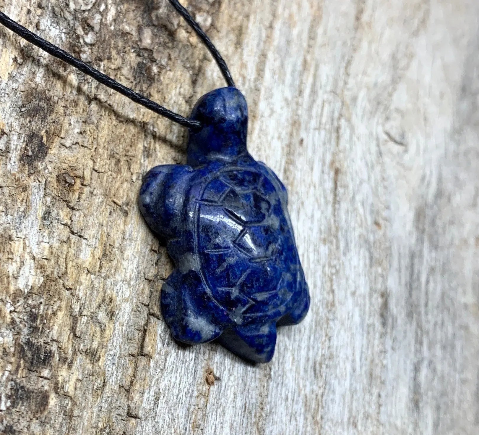 Sodalite Carved Turtle Necklace NCK-20 Shop Wholesale Crystals