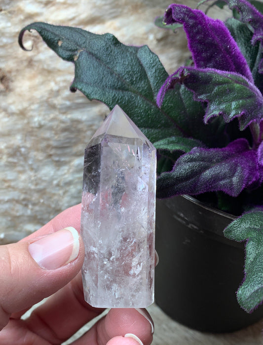 Natural Clear Quartz Crystal Obelisk        OBL-0261