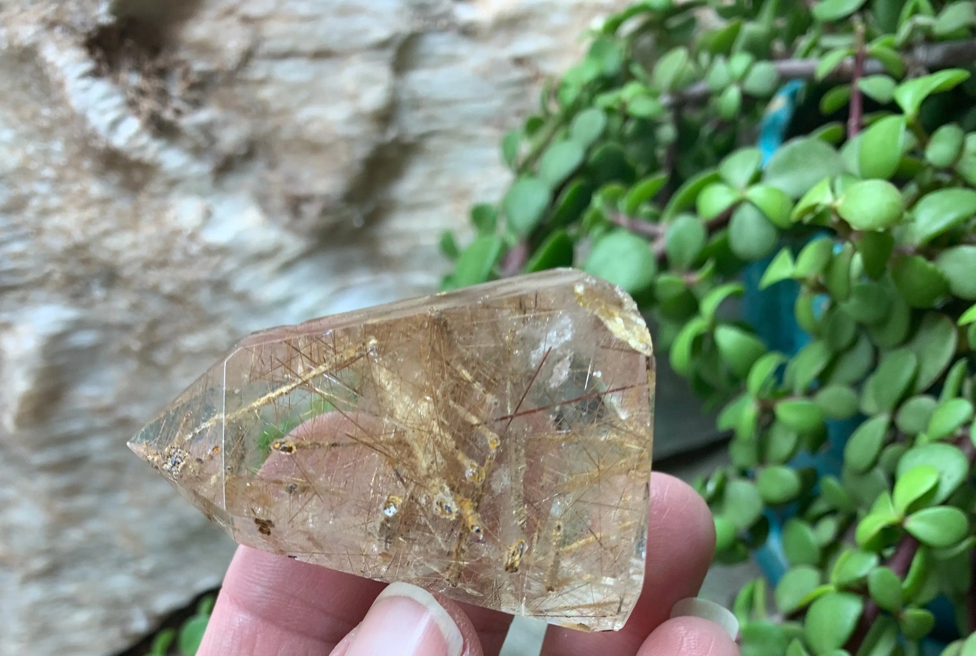 Rutile Quartz Obelisk      OBL-0238 Shop Wholesale Crystals
