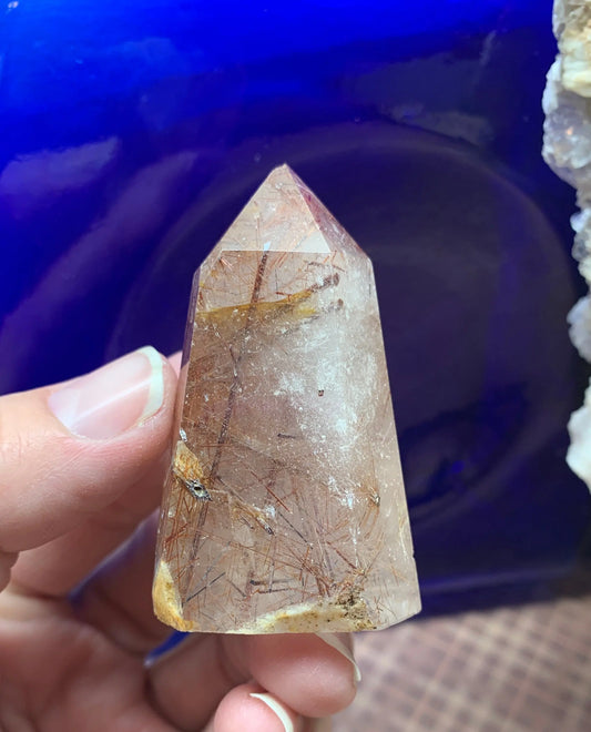 Rutile Quartz Obelisk      OBL-0241 Shop Wholesale Crystals