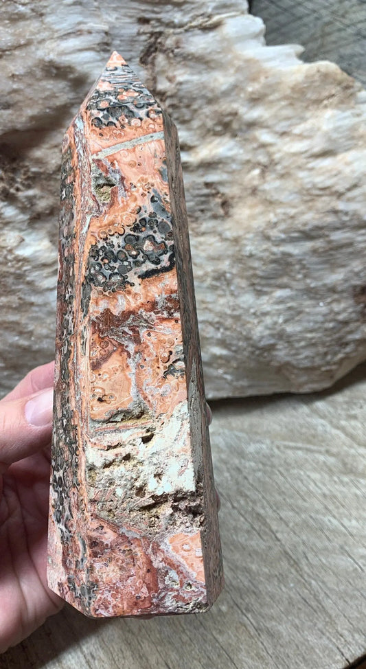 Red Creek Jasper Obelisk       OBL-0257 Shop Wholesale Crystals