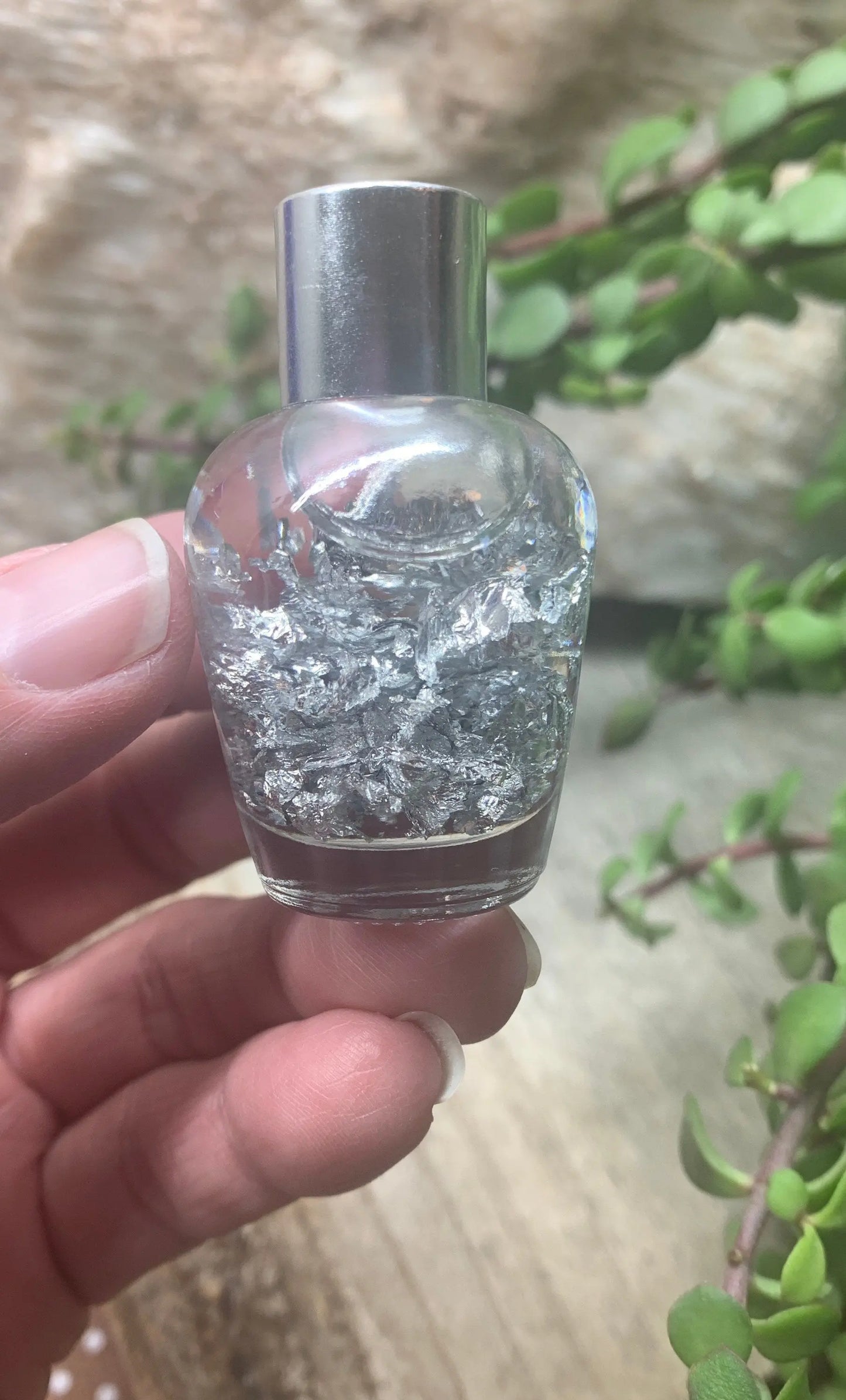 Silver Flake Treasure Bottle MYS-0003 Shop Wholesale Crystals
