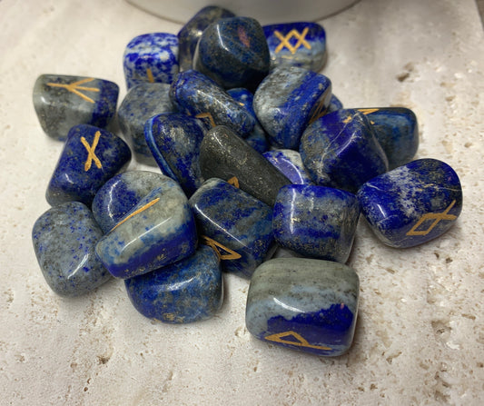 Lapis Lazuli 25 Piece Rune Set KIT-0014