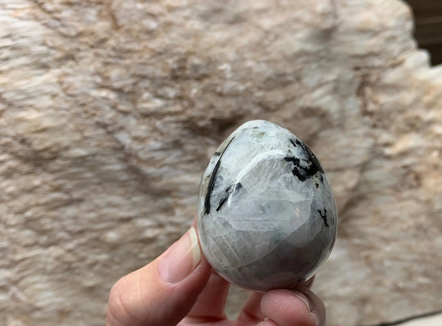 Rainbow Moonstone Egg FRE-0037 Shop Wholesale Crystals