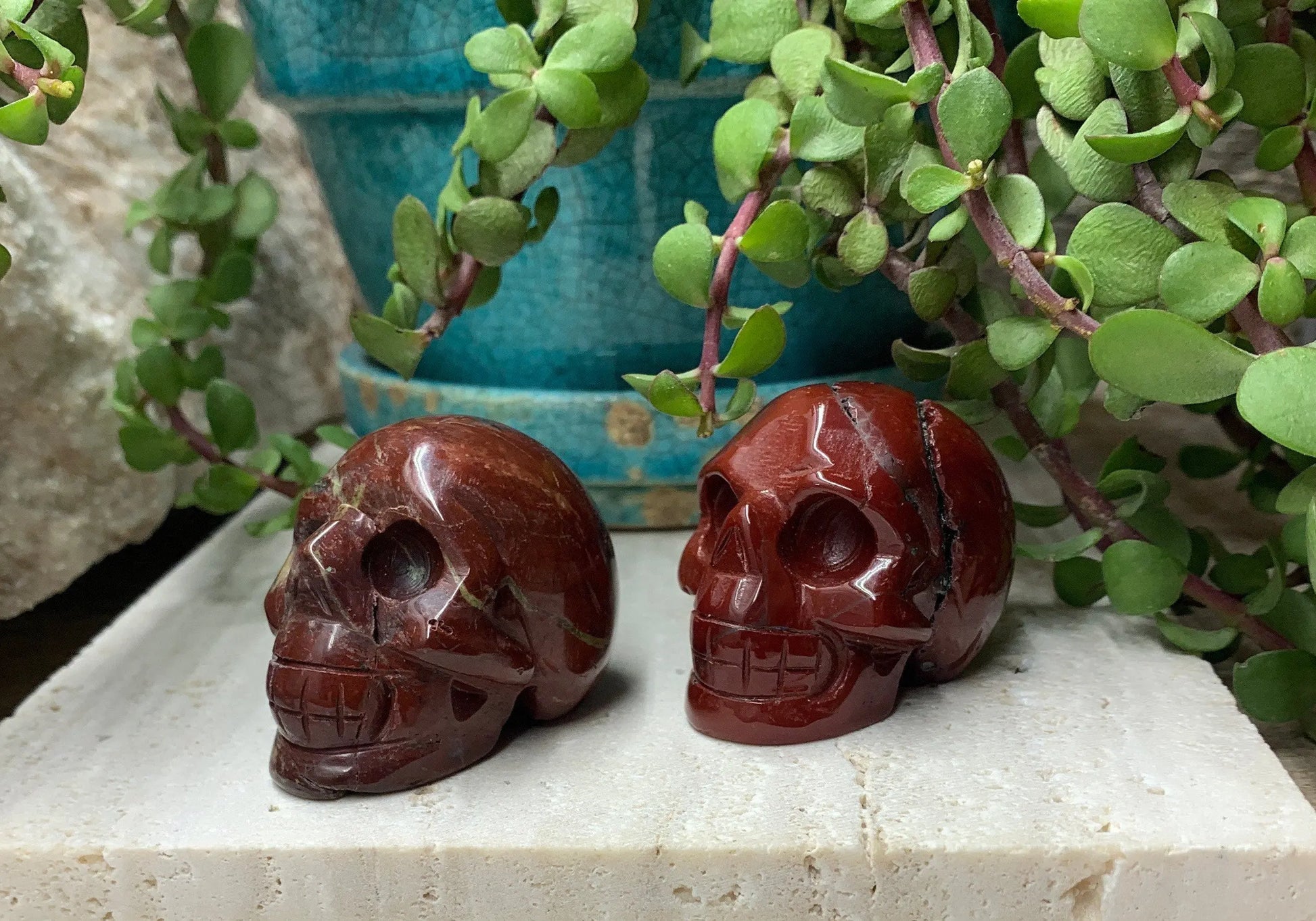 Red Opal Carved Skull  FIG-0058 Shop Wholesale Crystals