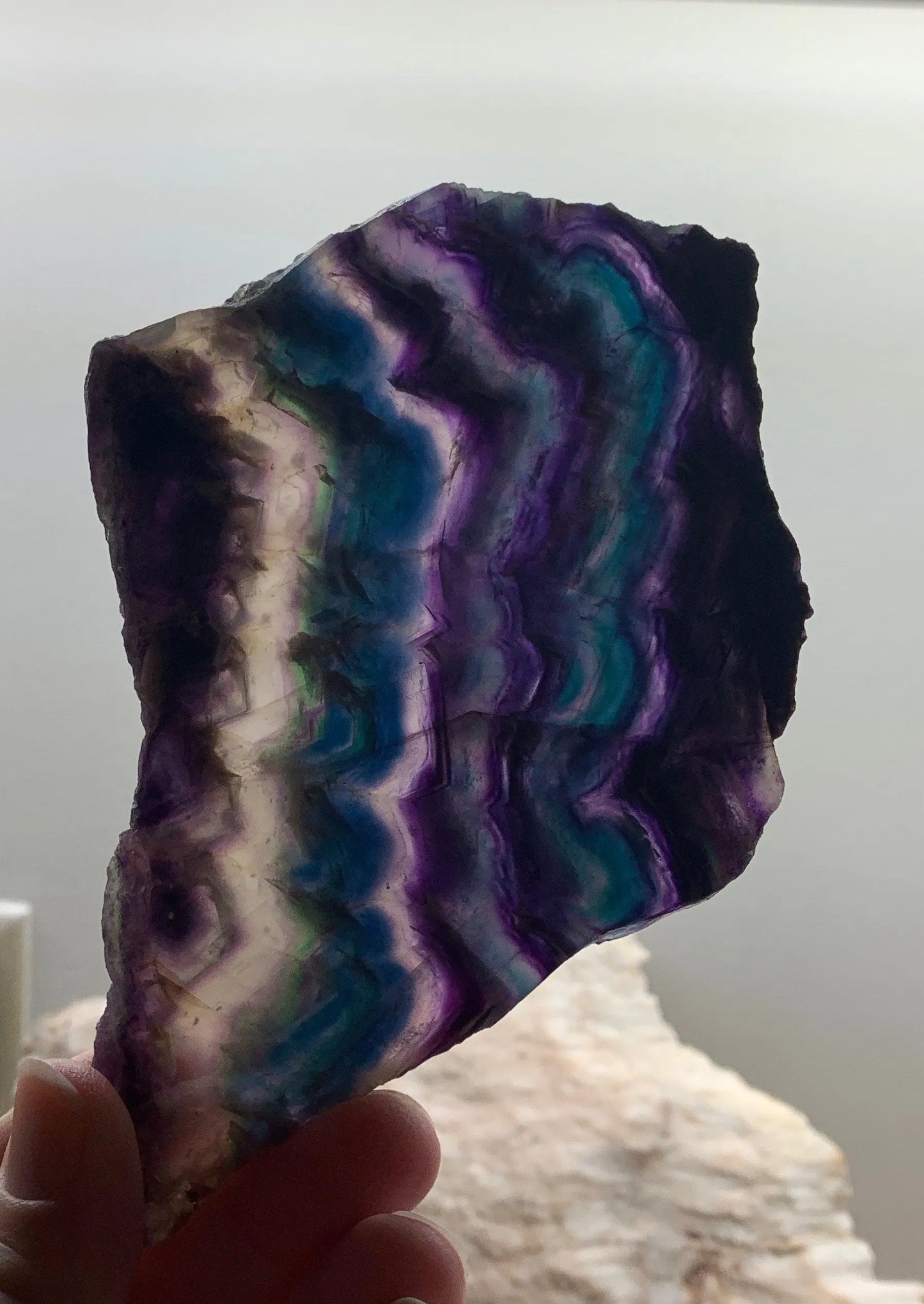Rainbow Fluorite Slab SLA-0154 Shop Wholesale Crystals