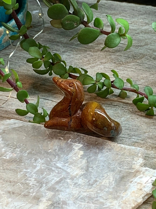 Red Jasper Carved Snake FIG-0123 Shop Wholesale Crystals