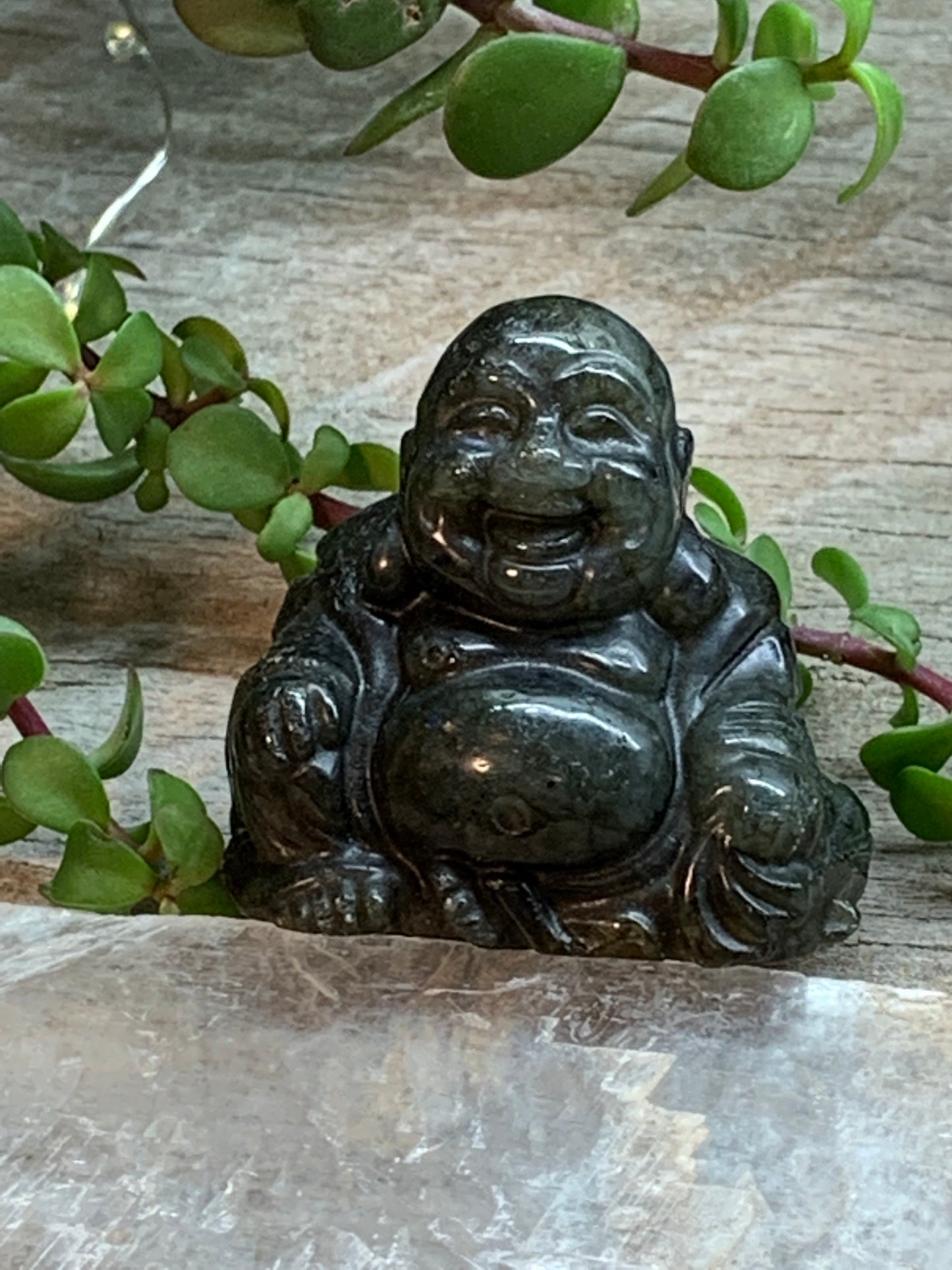 Labradorite Happy Buddha FIG-0094