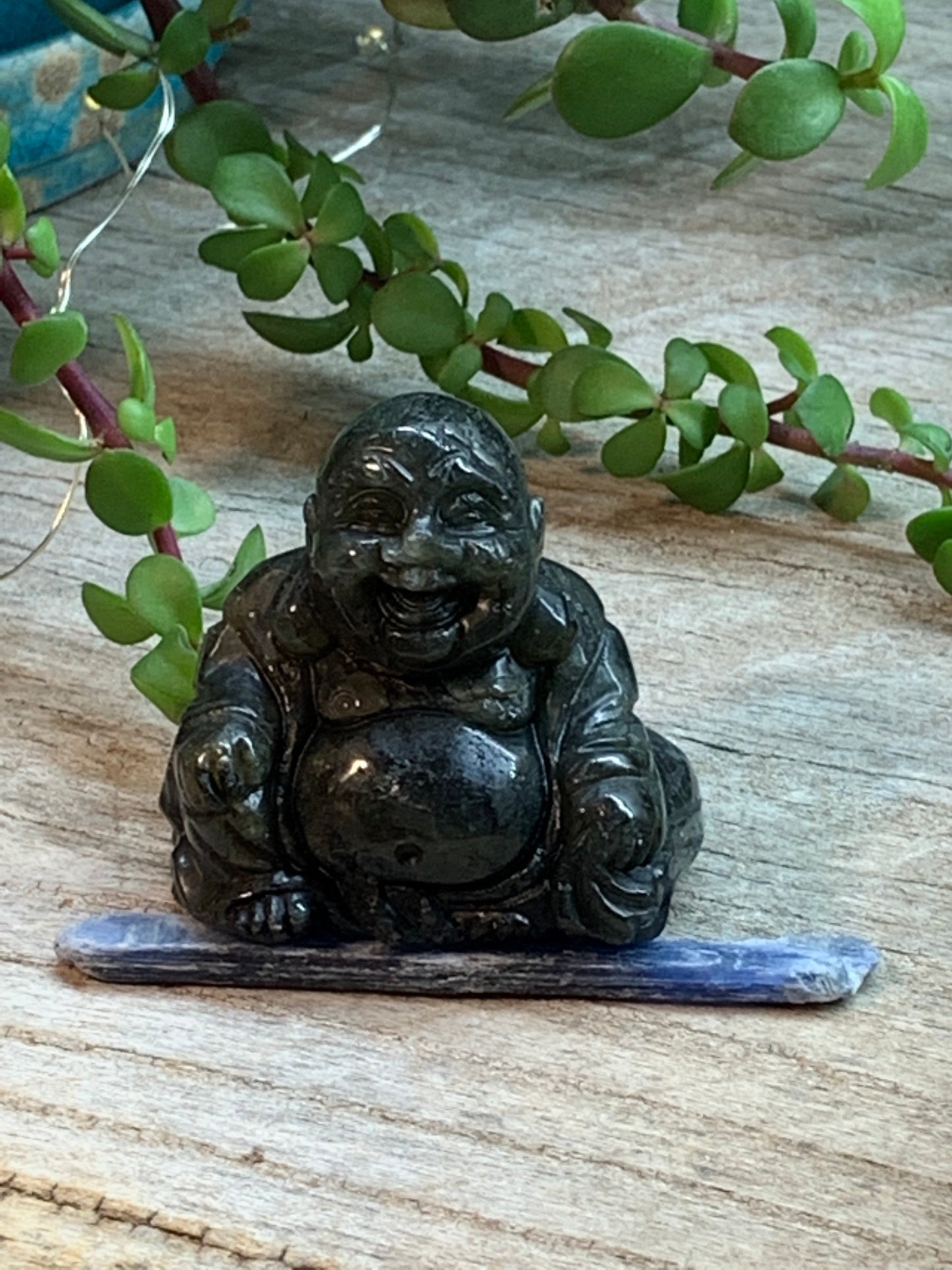 Labradorite Happy Buddha FIG-0091