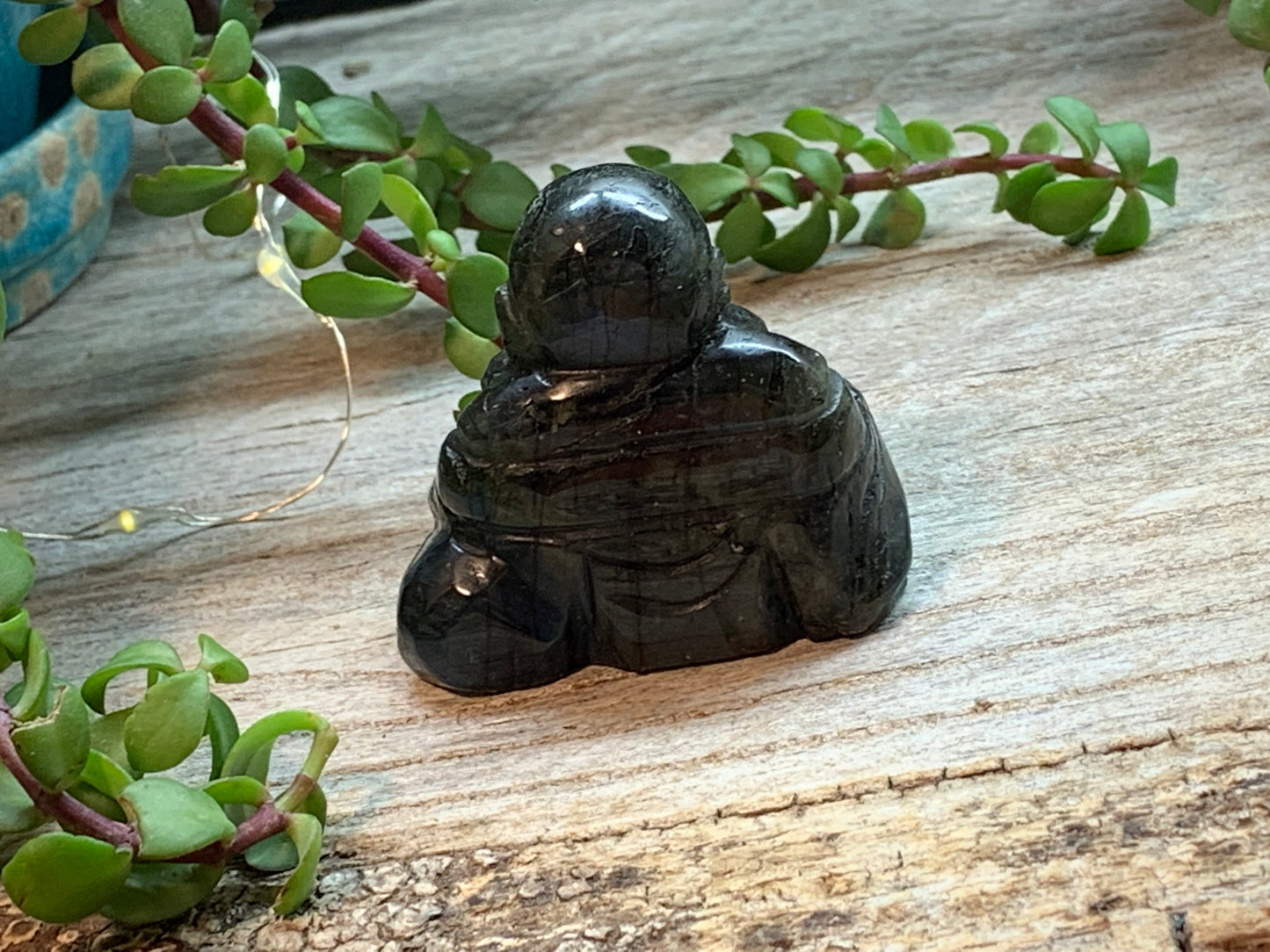 Labradorite Happy Buddha FIG-0091