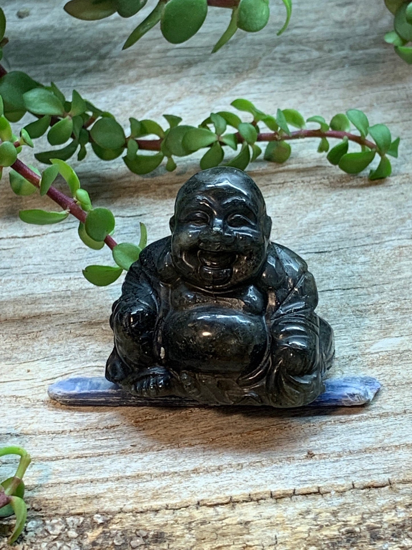 Labradorite Happy Buddha FIG-0090