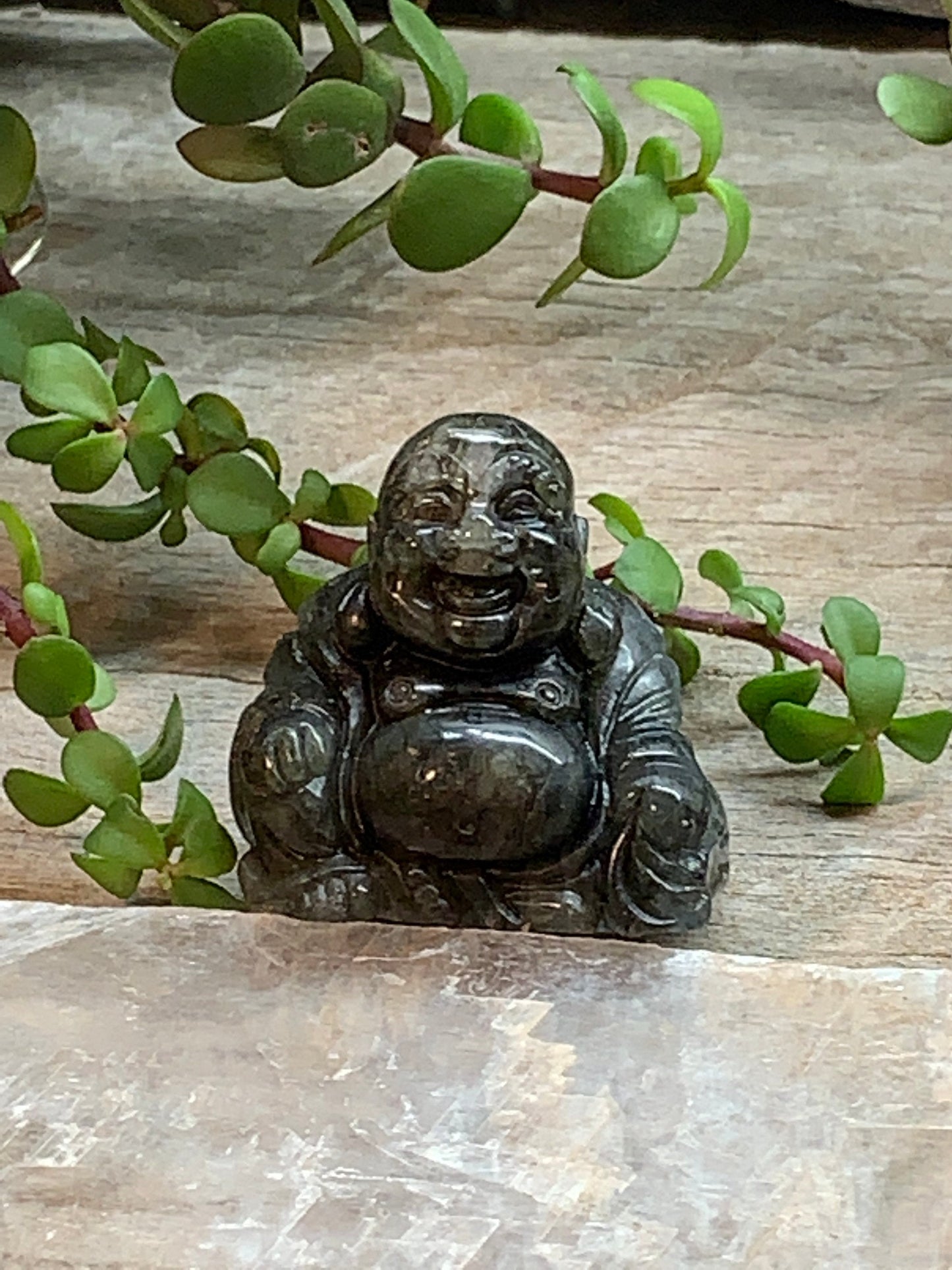 Labradorite Happy Buddha FIG-0098