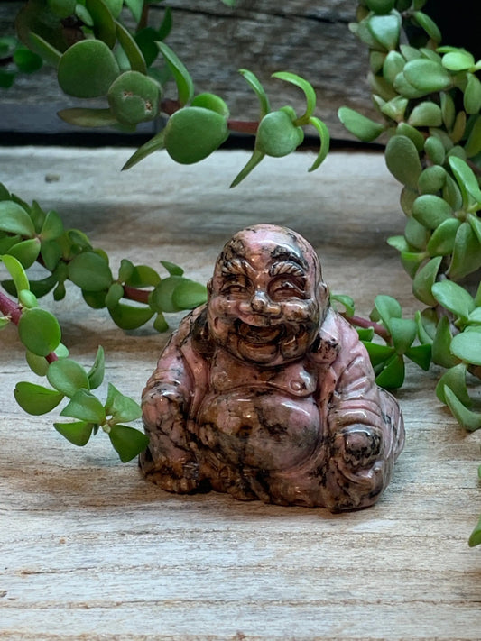 Rhodonite Happy Buddha FIG-0078 Shop Wholesale Crystals