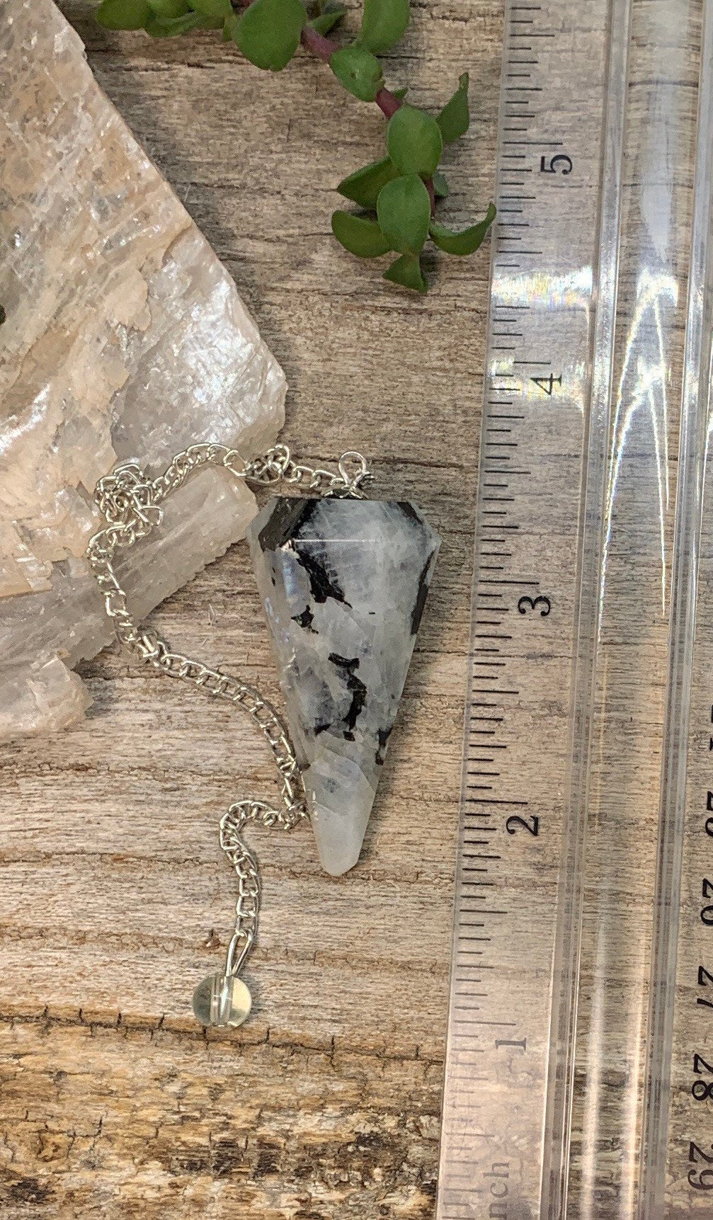 Rainbow Moonstone Pendulum 0951