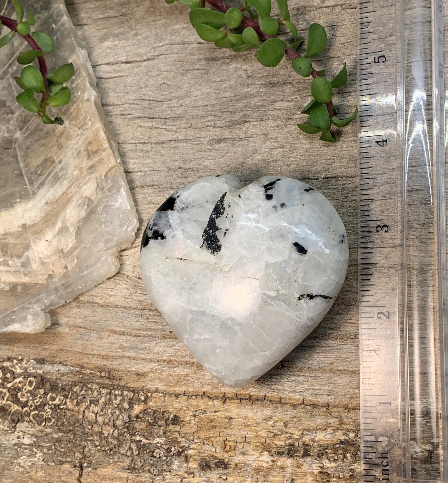 Rainbow Moonstone Heart HRT-0336