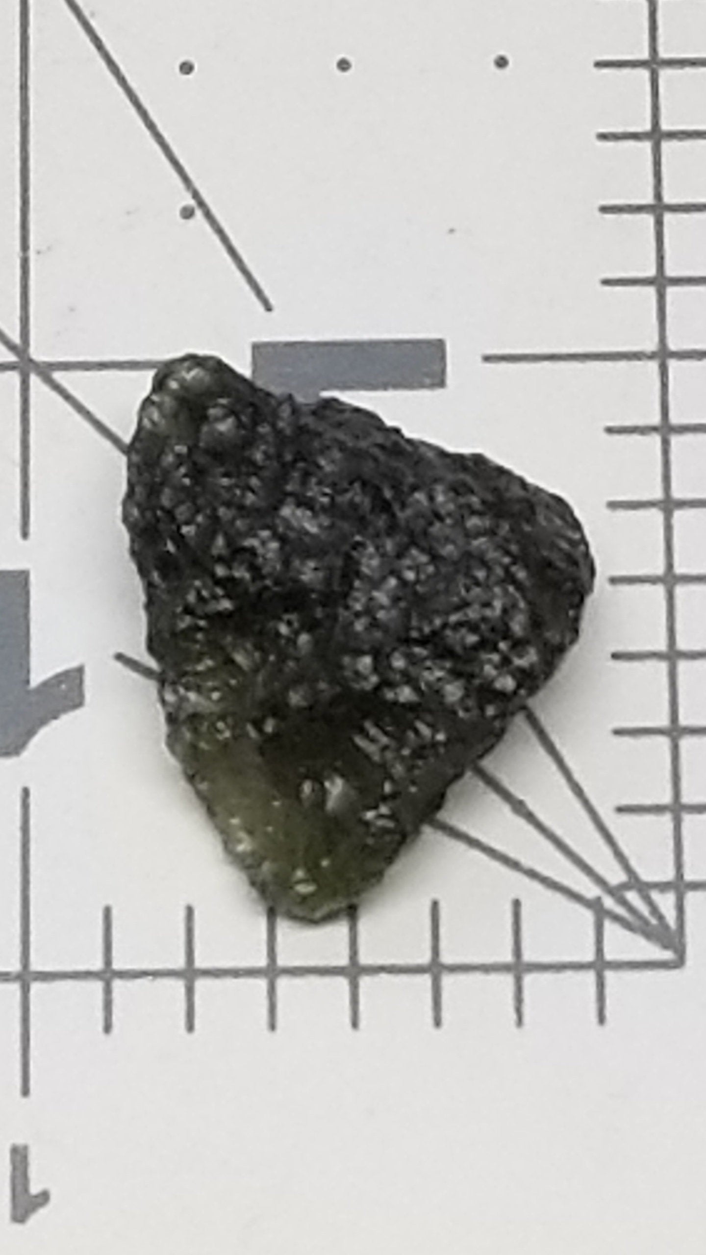 Naturally formed Moldavite Raw from Czech Republic, (2.6 gr) One Crystal, Rough MOL-0027