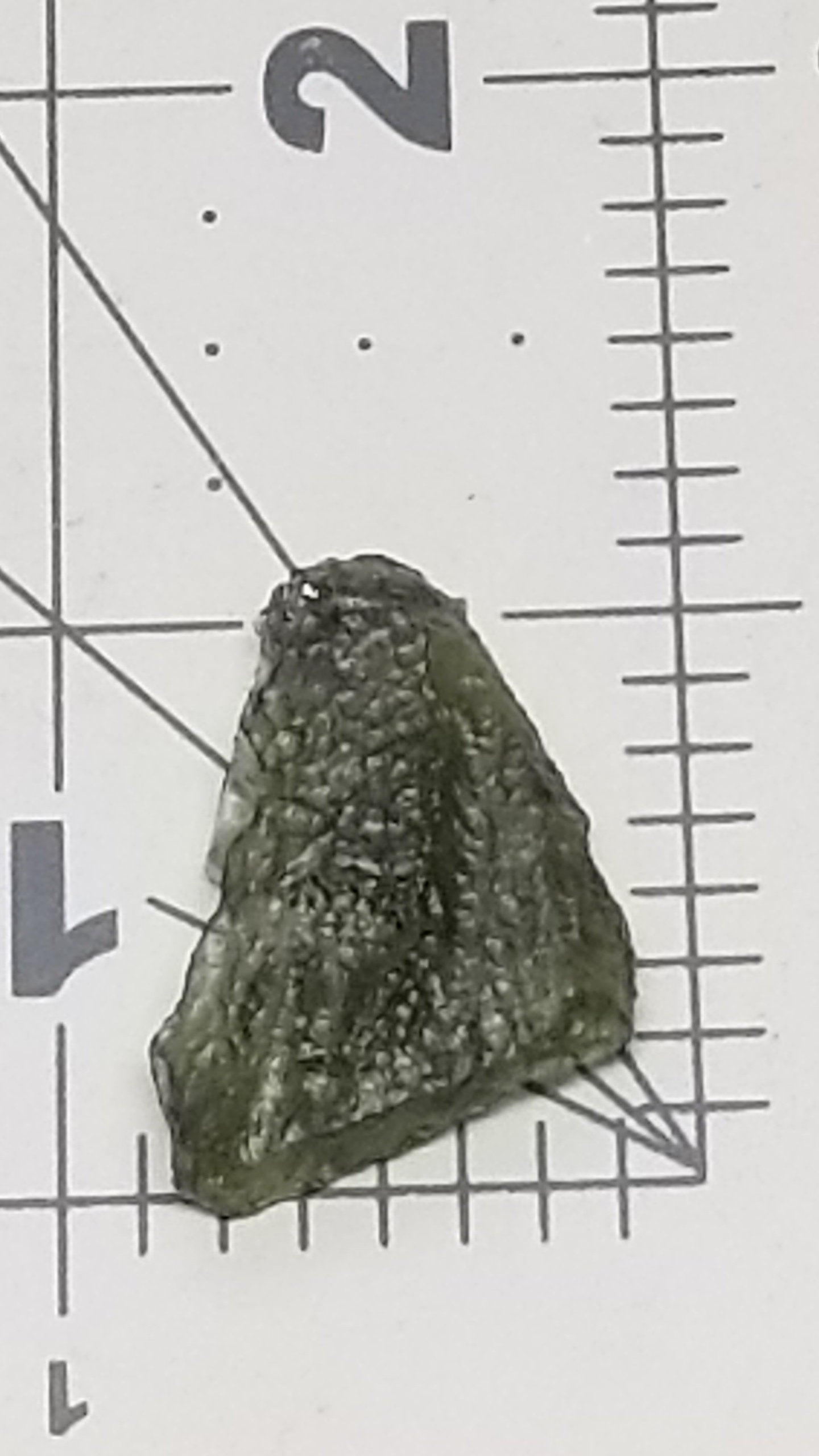 Naturally formed Moldavite Raw from Czech Republic, (2.6 gr) One Crystal, Rough MOL-0026