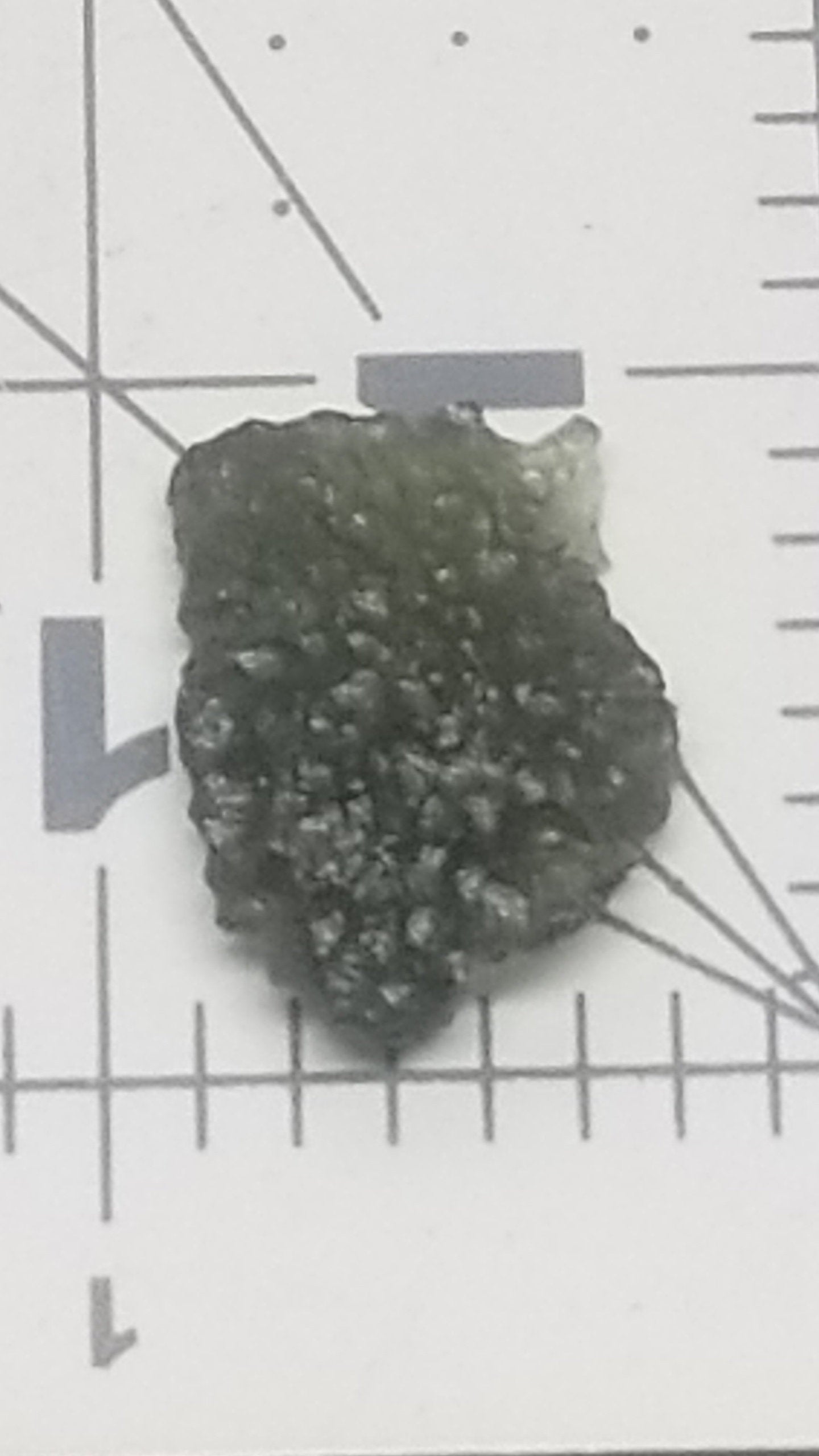 Naturally formed Moldavite Raw from Czech Republic, (2.5 gr) One Crystal, Rough MOL-0022