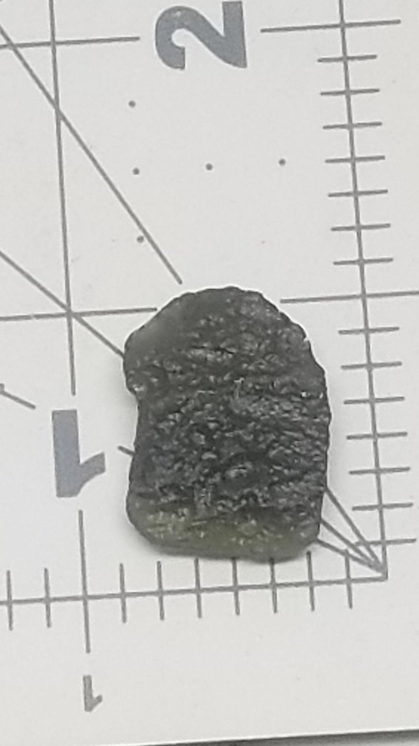 Naturally formed Moldavite Raw from Czech Republic, (3 gr) One Crystal, Rough MOL-0020