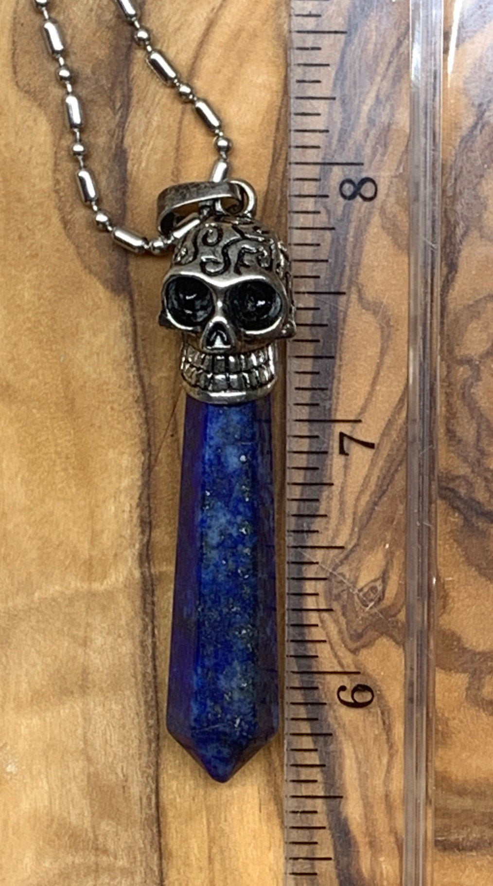 Lapis Lazuli Skull Point NCK-0907