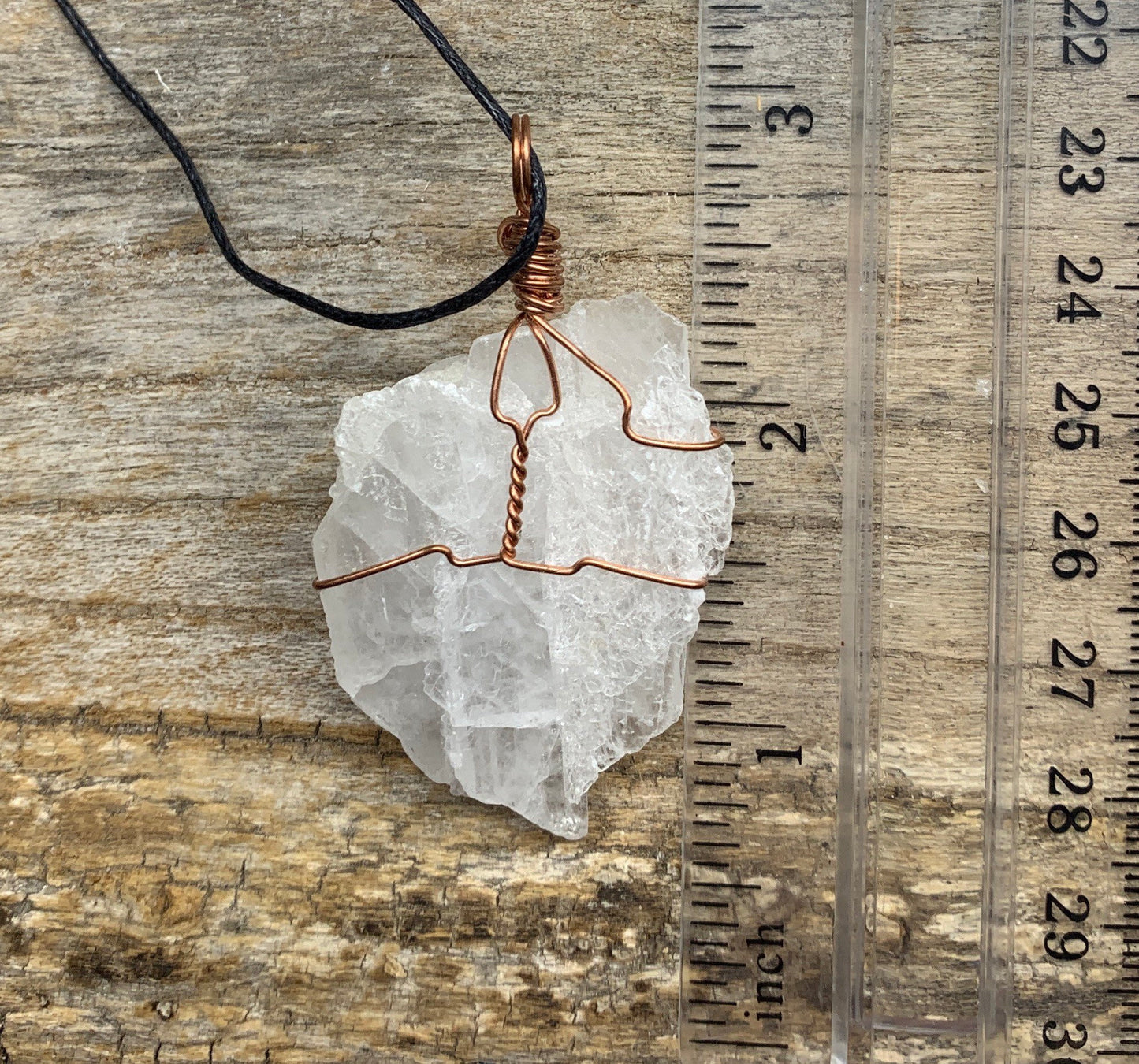 Danburite Wire Wrapped Necklace HOT-0374