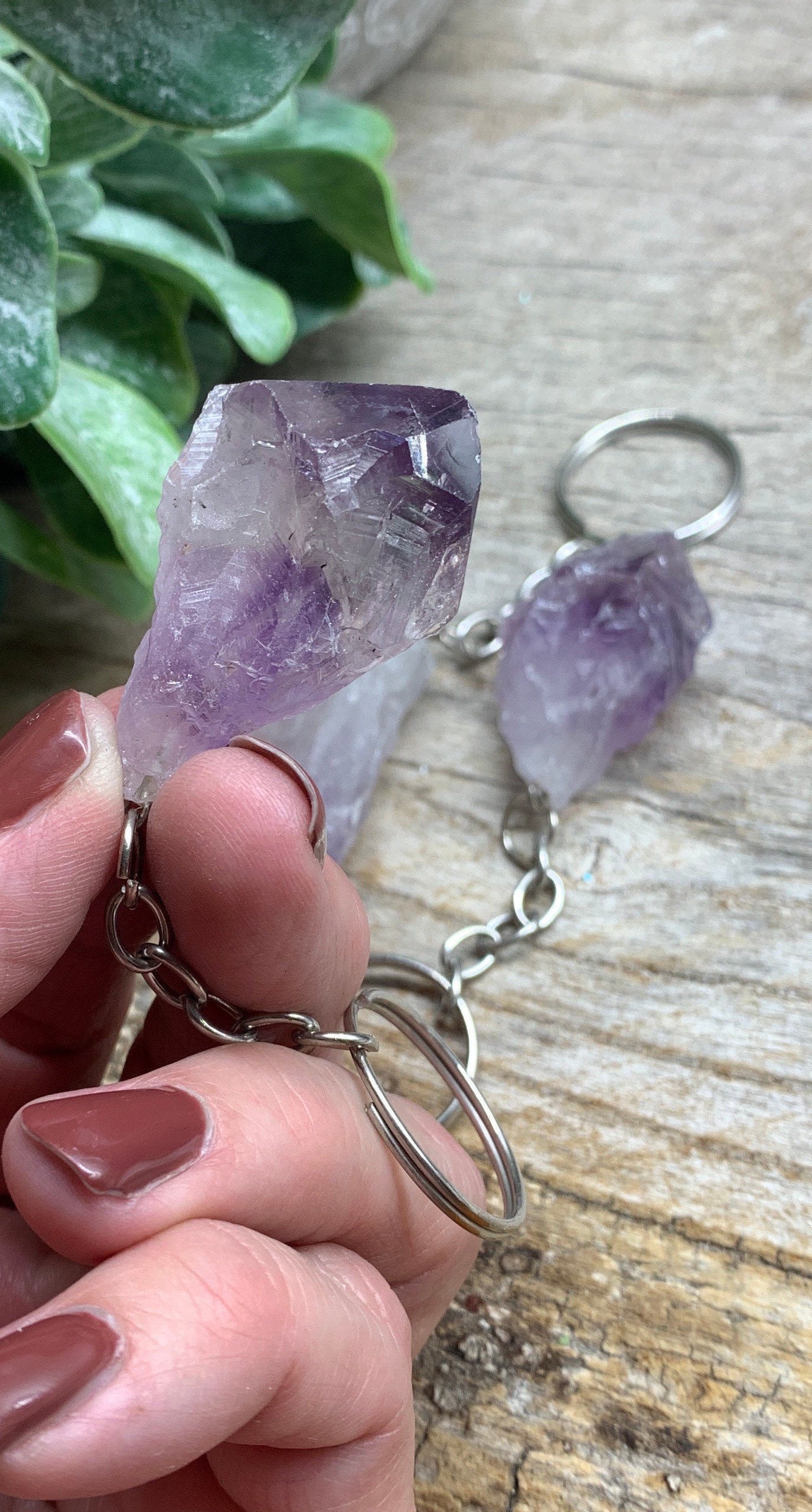 Amethyst Point Keychain 1172