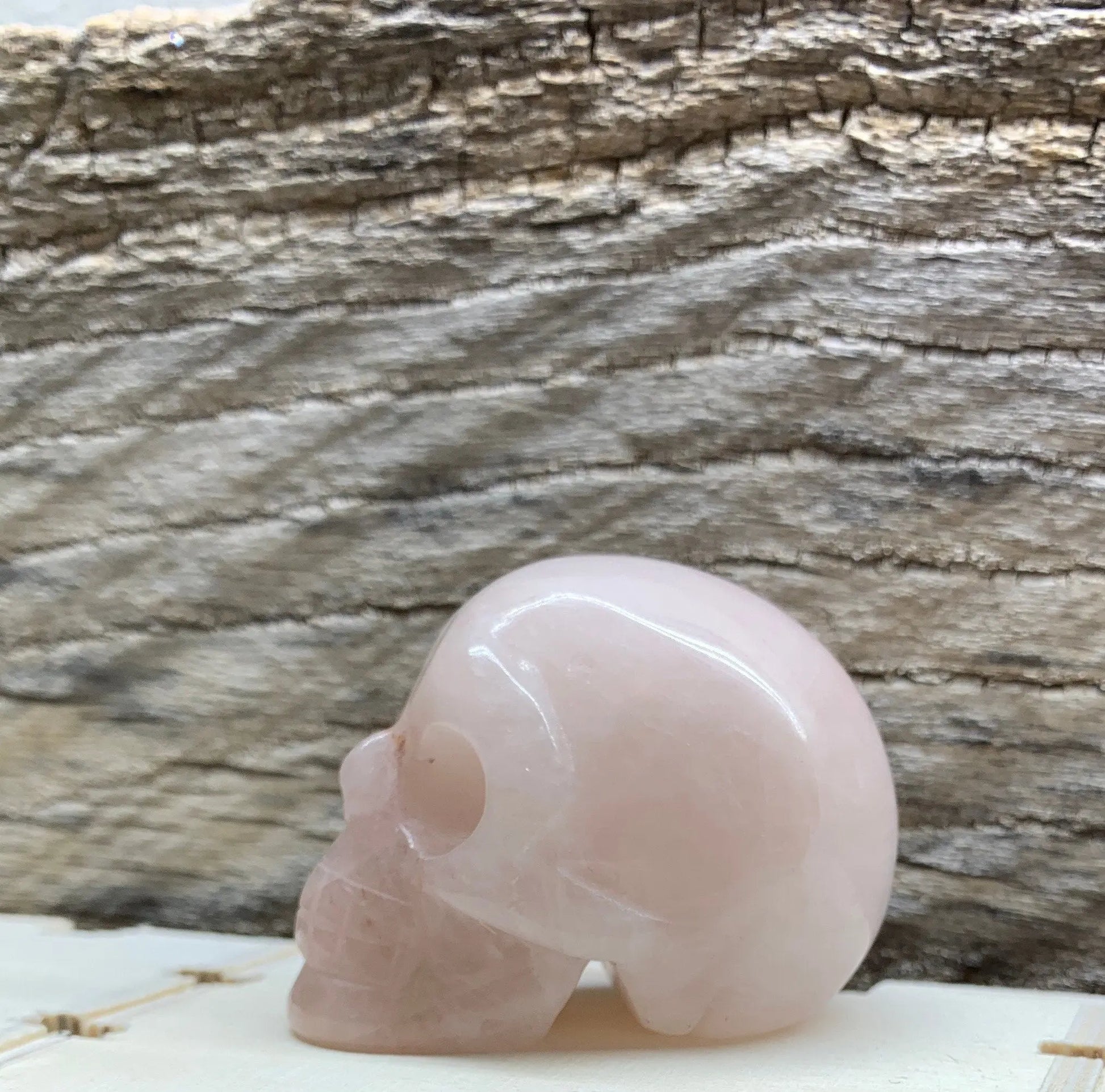 Rose Quartz Carved Skull FIG-0233 Shop Wholesale Crystals