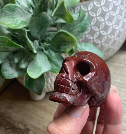 Red Jasper Carved Skull FIG-0203 Shop Wholesale Crystals