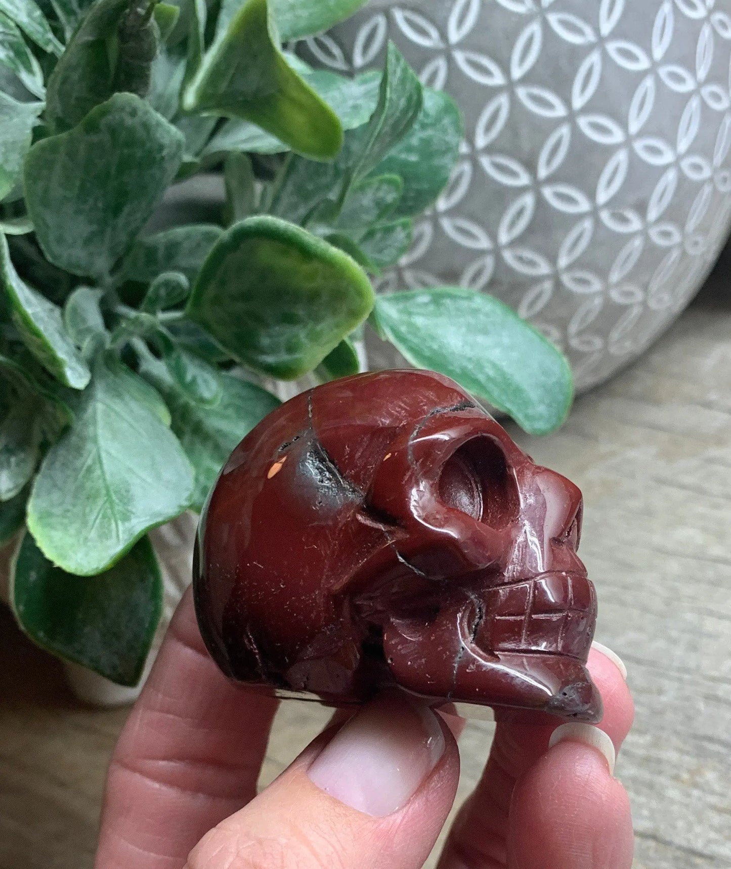Red Jasper Carved Skull FIG-0203 Shop Wholesale Crystals