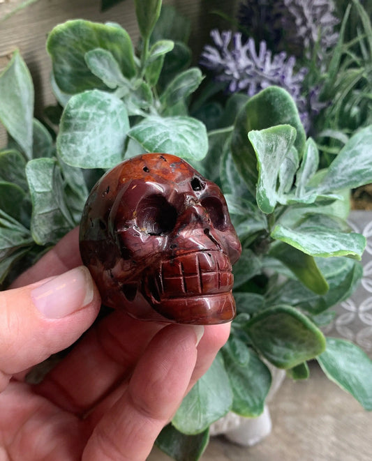 Red Jasper Carved Skull FIG-0200 Shop Wholesale Crystals
