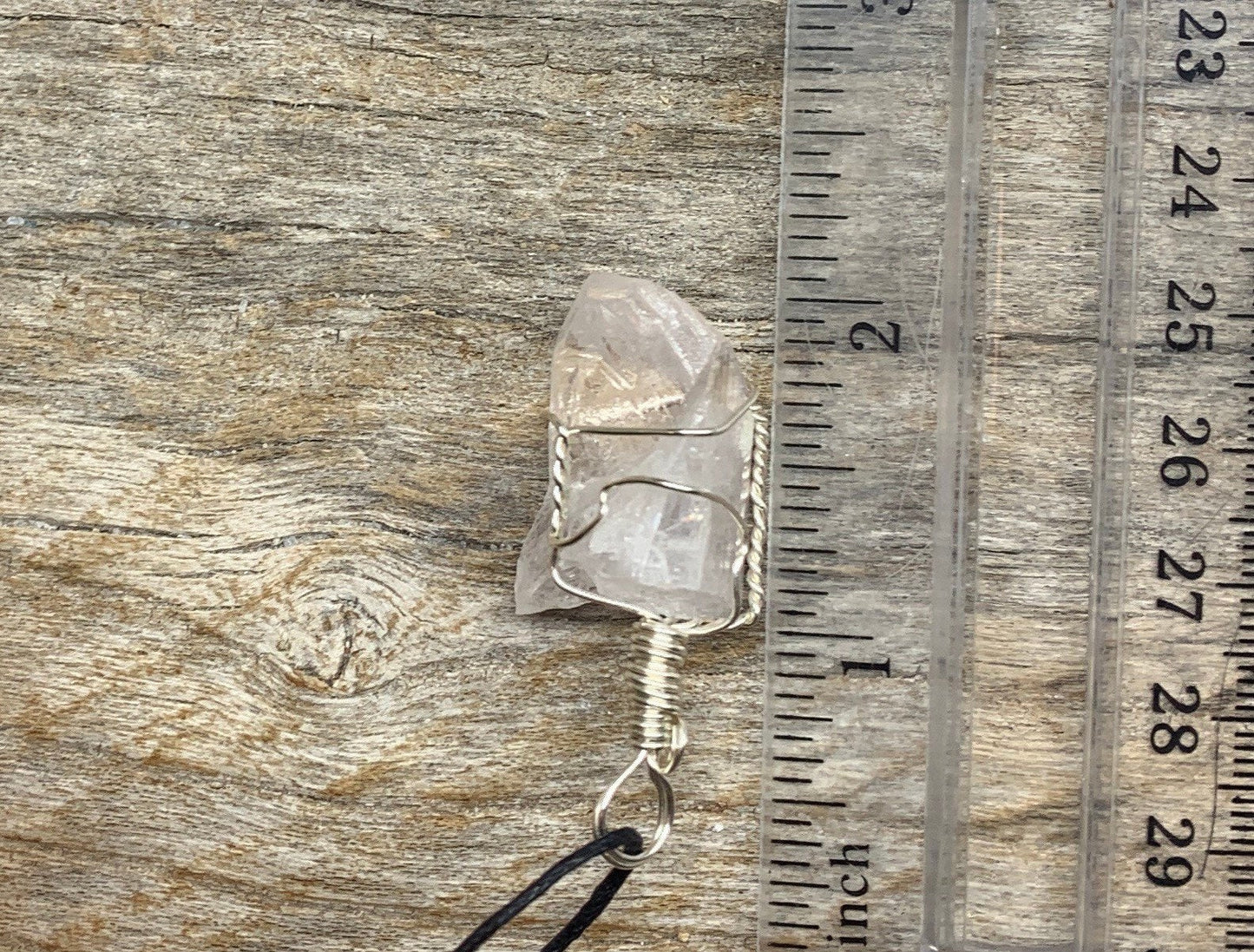 Danburite Wire Wrapped Necklace HOT-0524