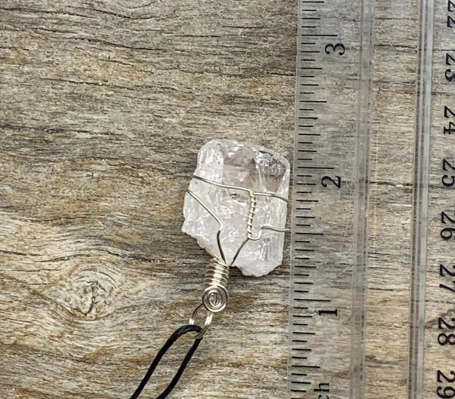 Danburite Wire Wrapped Necklace HOT-0518