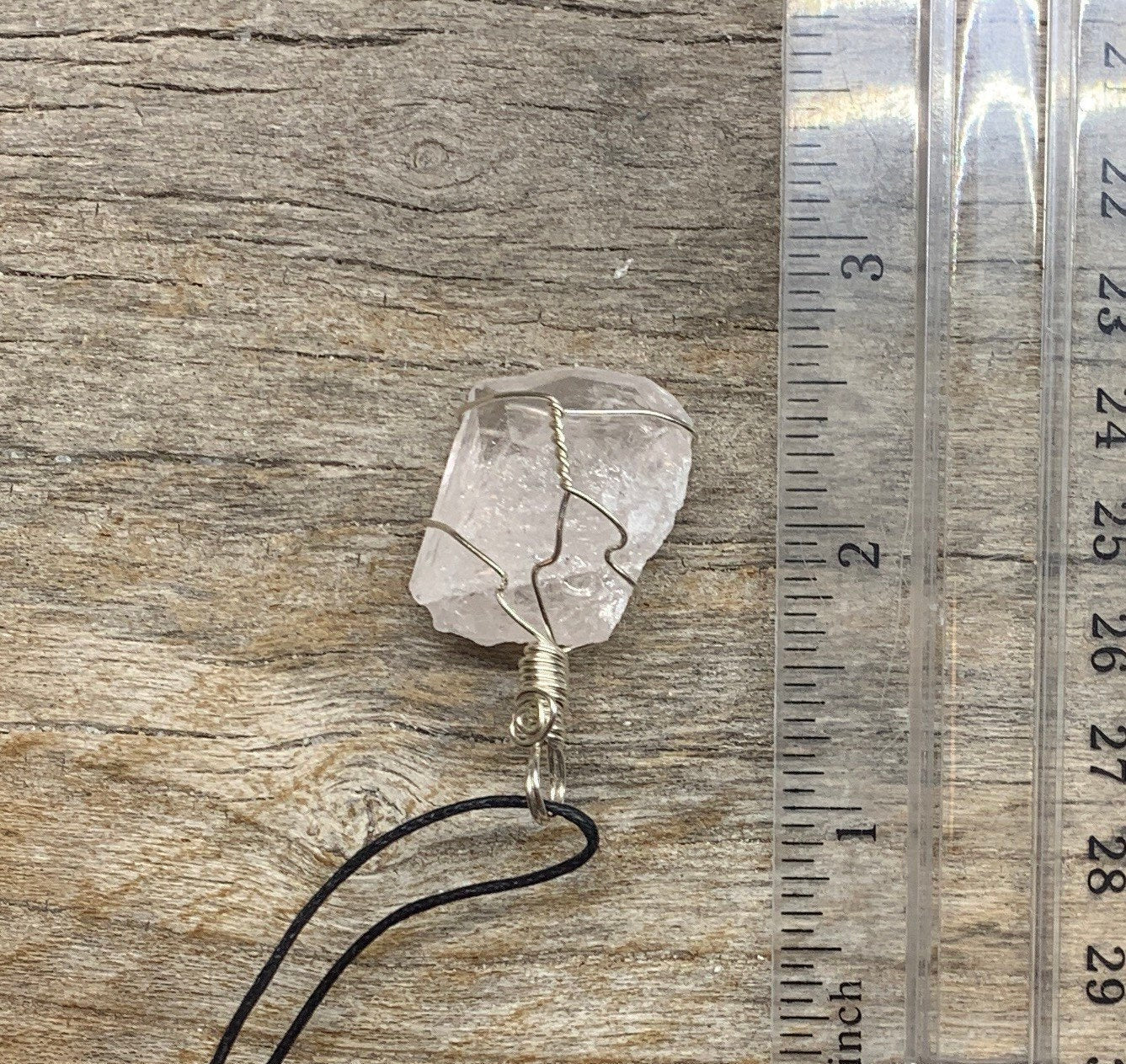 Danburite Wire Wrapped Necklace HOT-0507