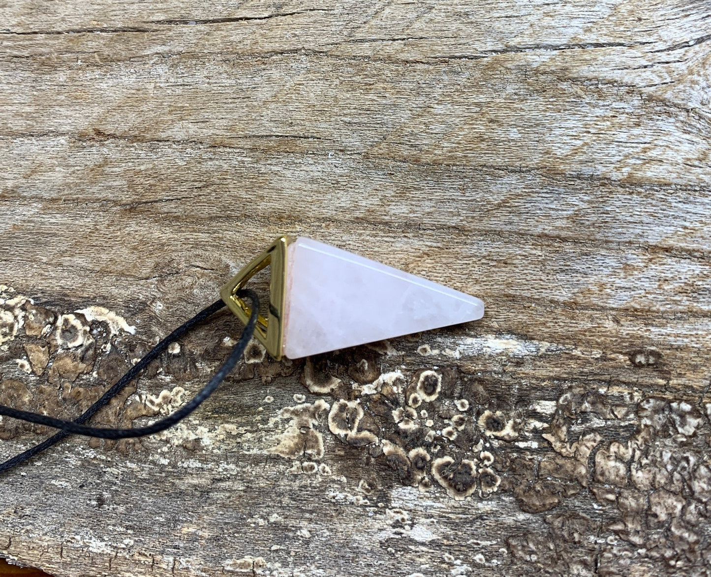 Rose Quartz Crystal Point Necklace NCK-1094