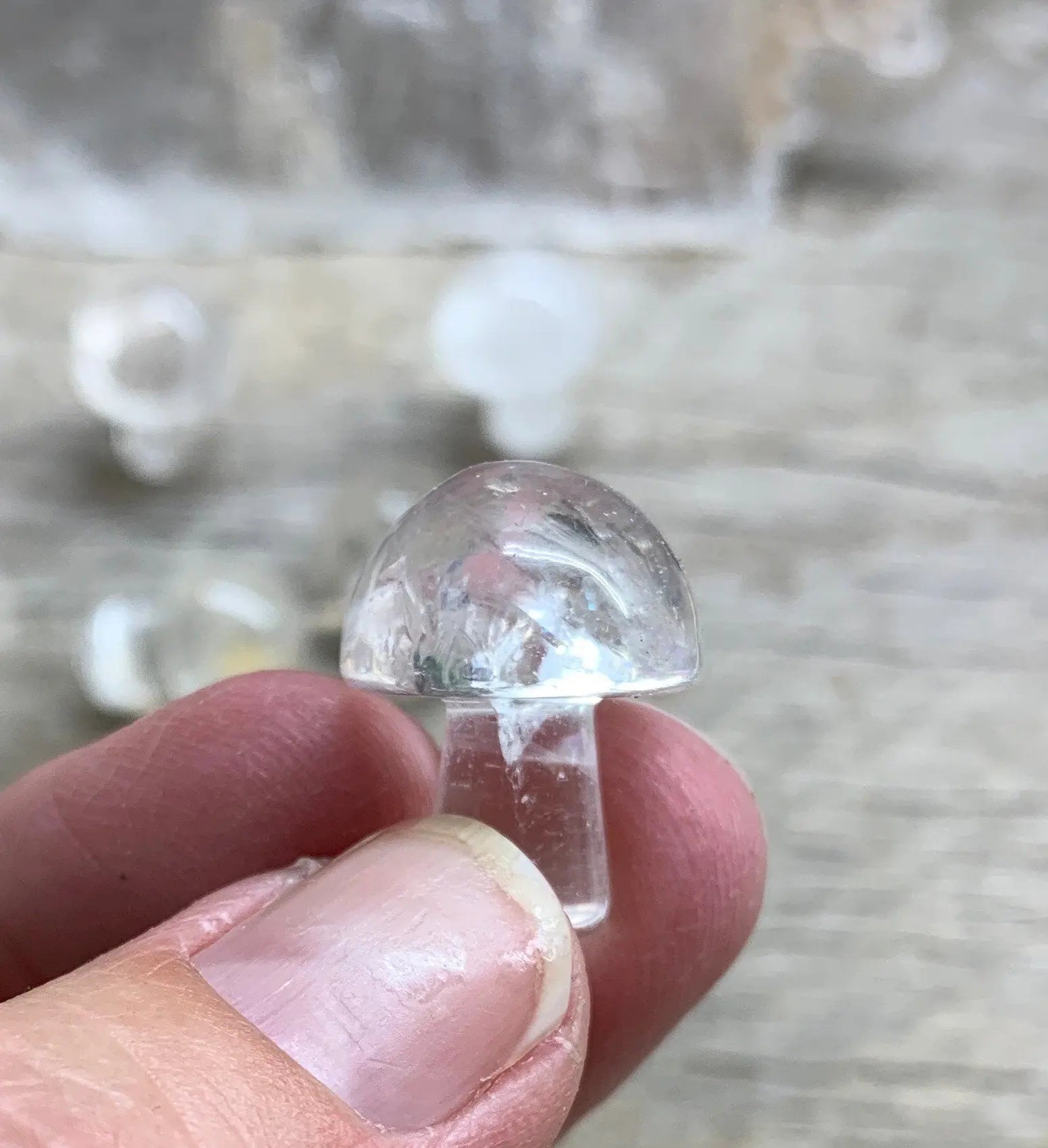 Quartz Mushroom (Approx. 5/8”x 3/4”) 0013 Shop Wholesale Crystals
