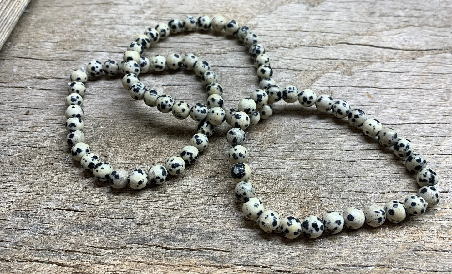 Dalmatian Jasper Bracelet 6 mm BRC-0140 Shop Wholesale Crystals