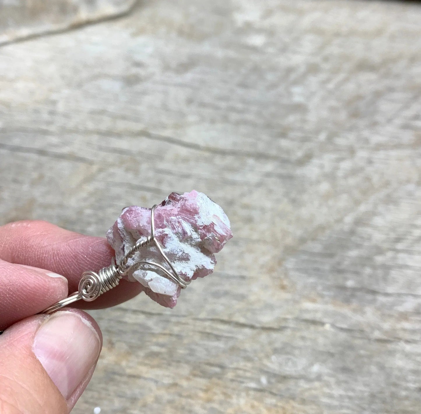 Pink Tourmaline Wire Wrapped Necklace NCK-1570 Shop Wholesale Crystals