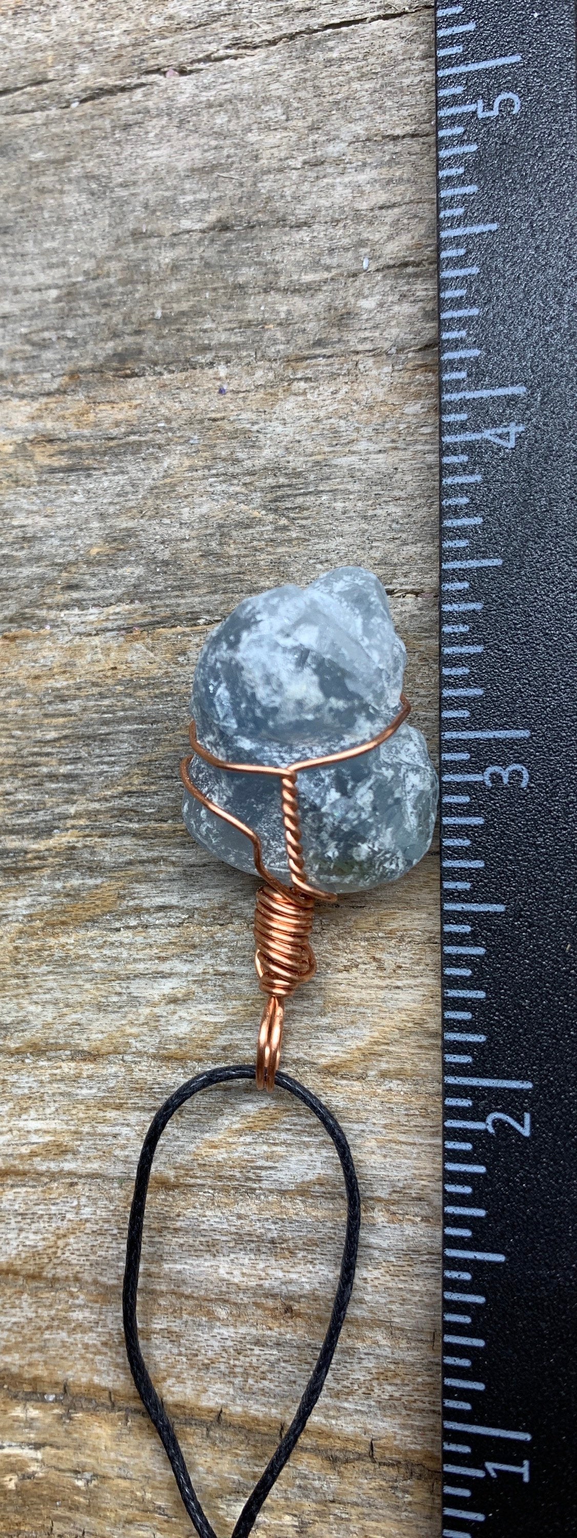 Celestite Wire Wrapped Necklace  NCK-1561