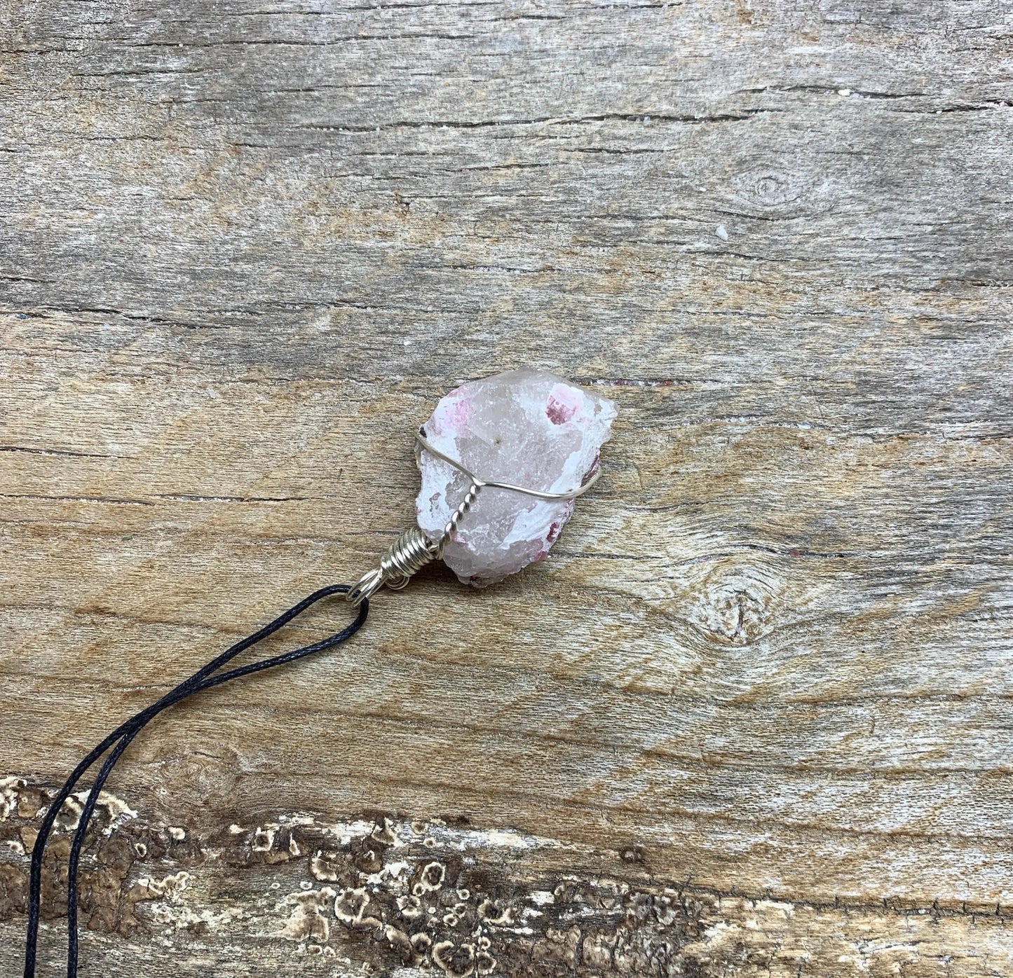 Pink Tourmaline Wire Wrapped Necklace NCK-1555 Shop Wholesale Crystals