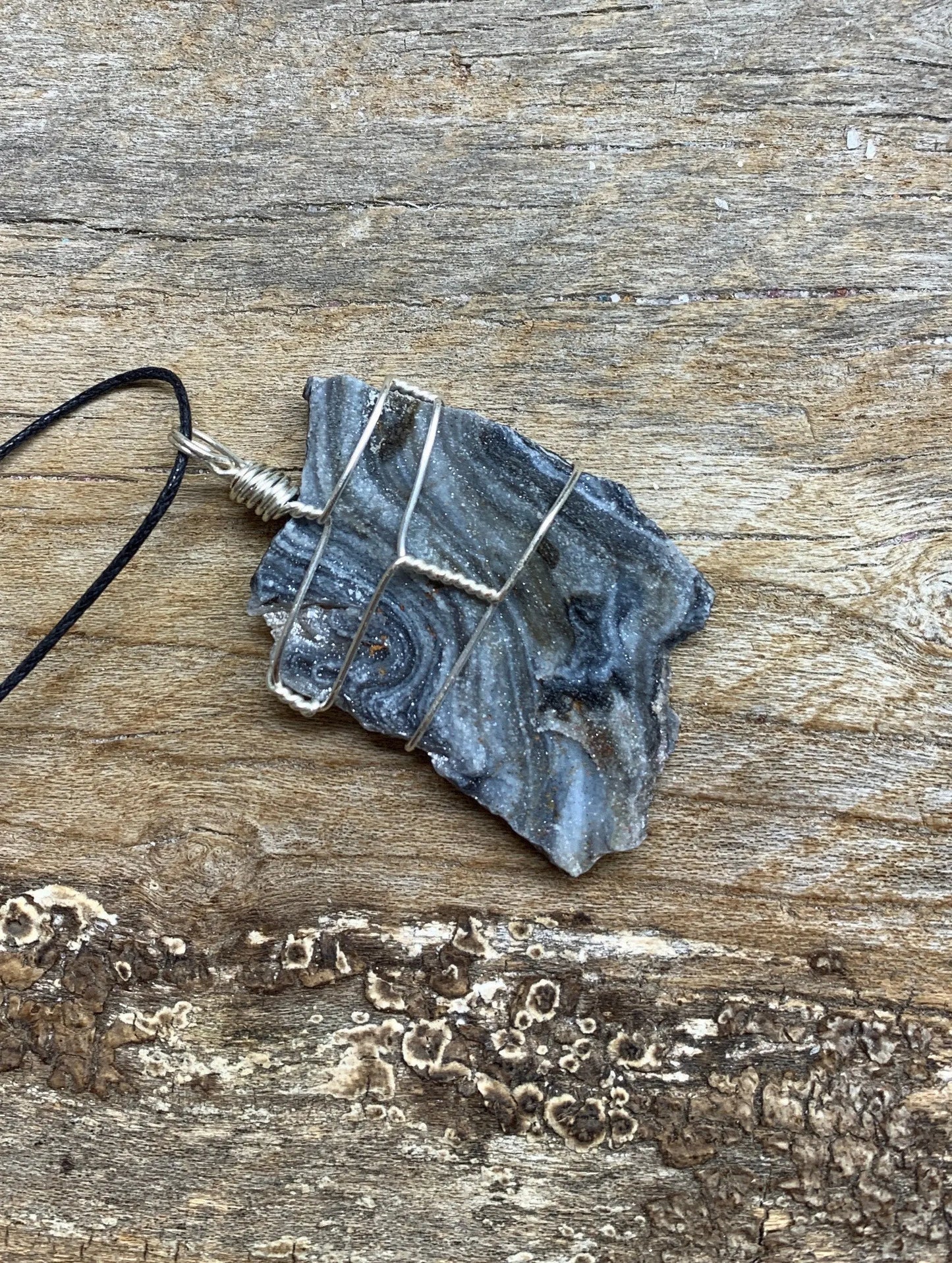 Agate Wire Wrapped Necklace NCK-1507 Shop Wholesale Crystals