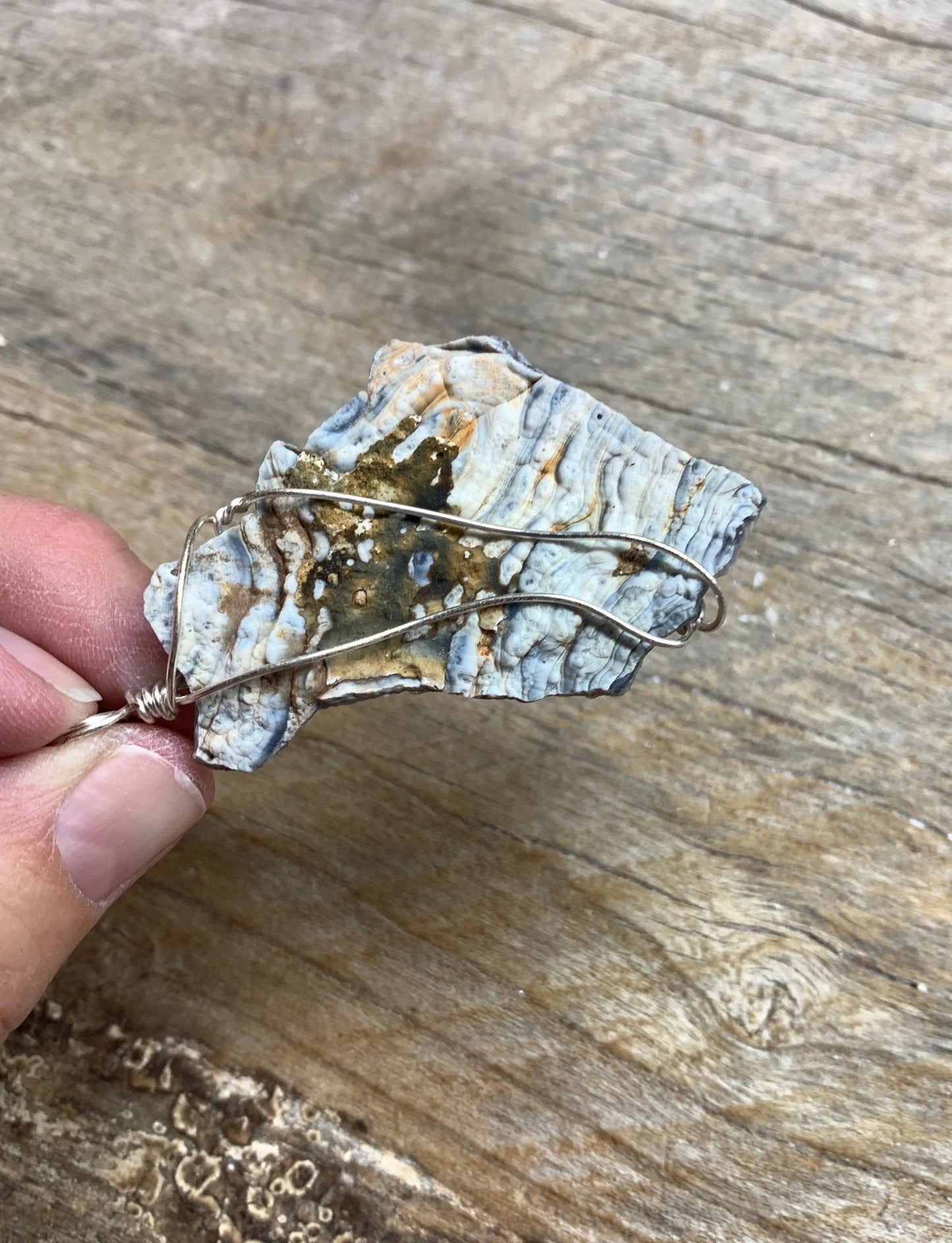 Agate Wire Wrapped Necklace NCK-1490 Shop Wholesale Crystals