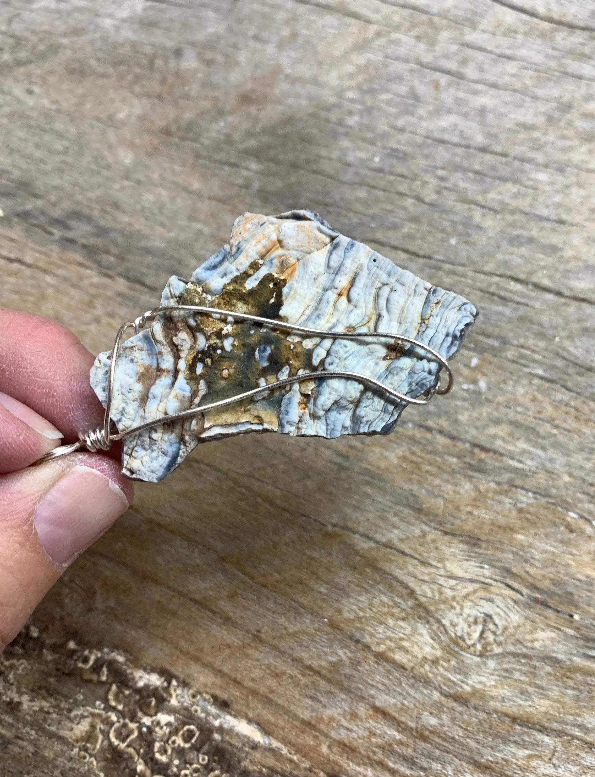 Agate Wire Wrapped Necklace NCK-1490 Shop Wholesale Crystals