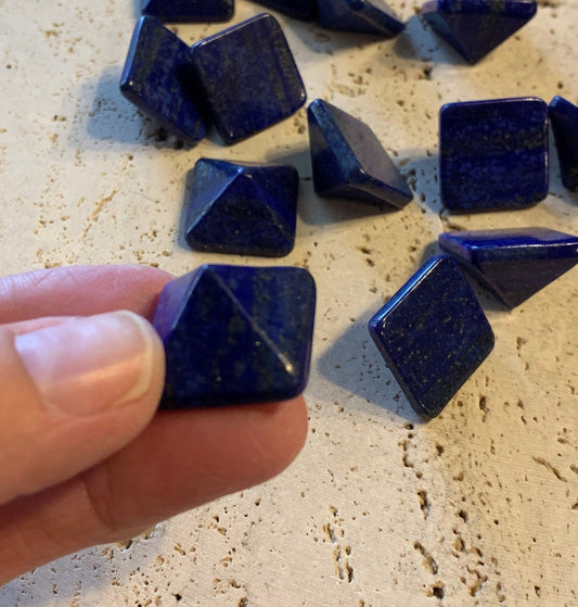 Lapis Lazuli Pyramid (Approx. 3/4” x 3/4" x 5/8") 0409