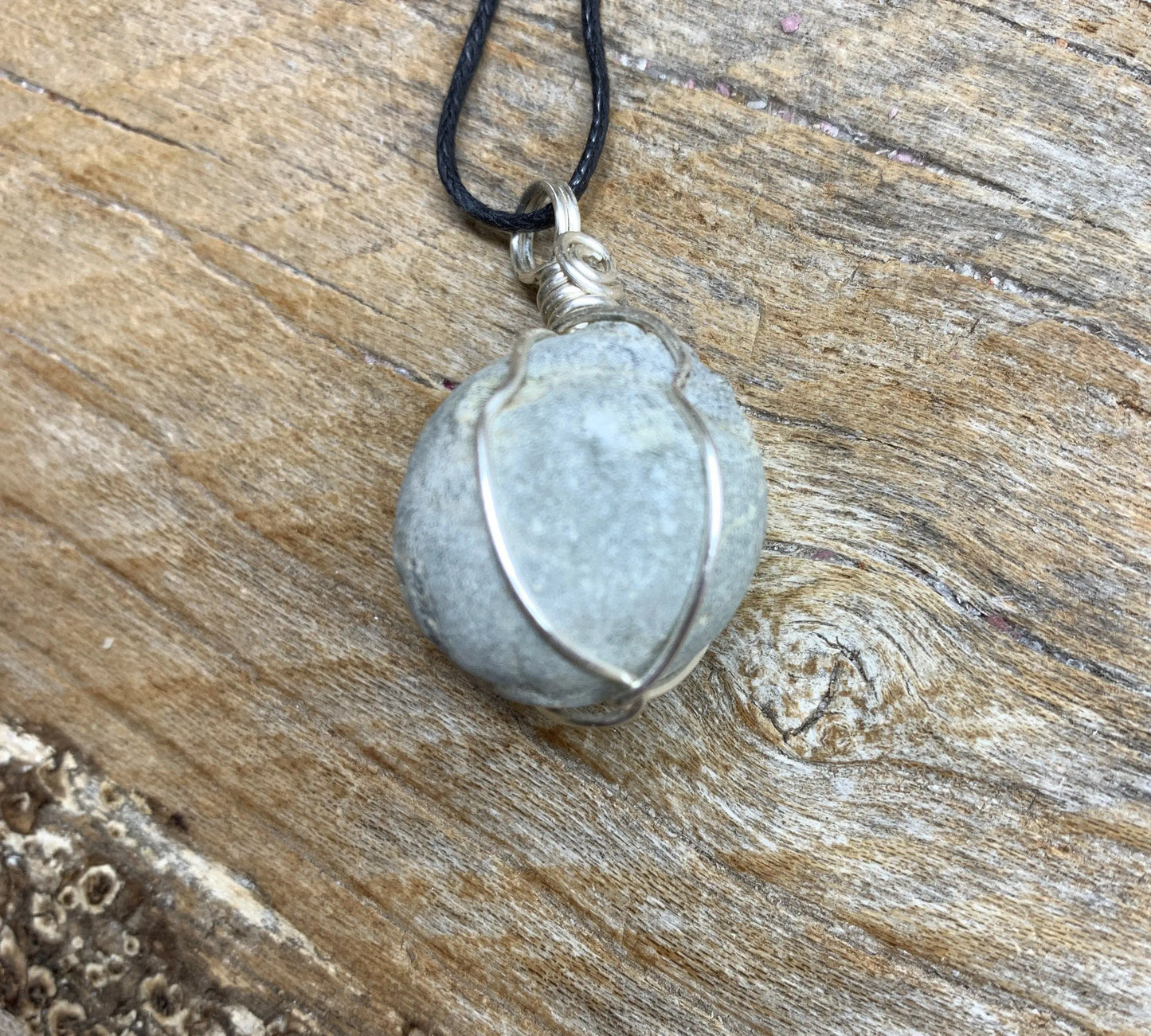 Prehnite Wire Wrapped Necklace    NCK-2305 Shop Wholesale Crystals
